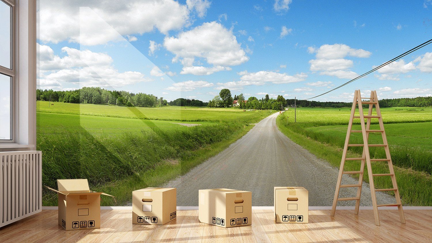 Scenery Of Fields Wallpaper AJ Wallpaper