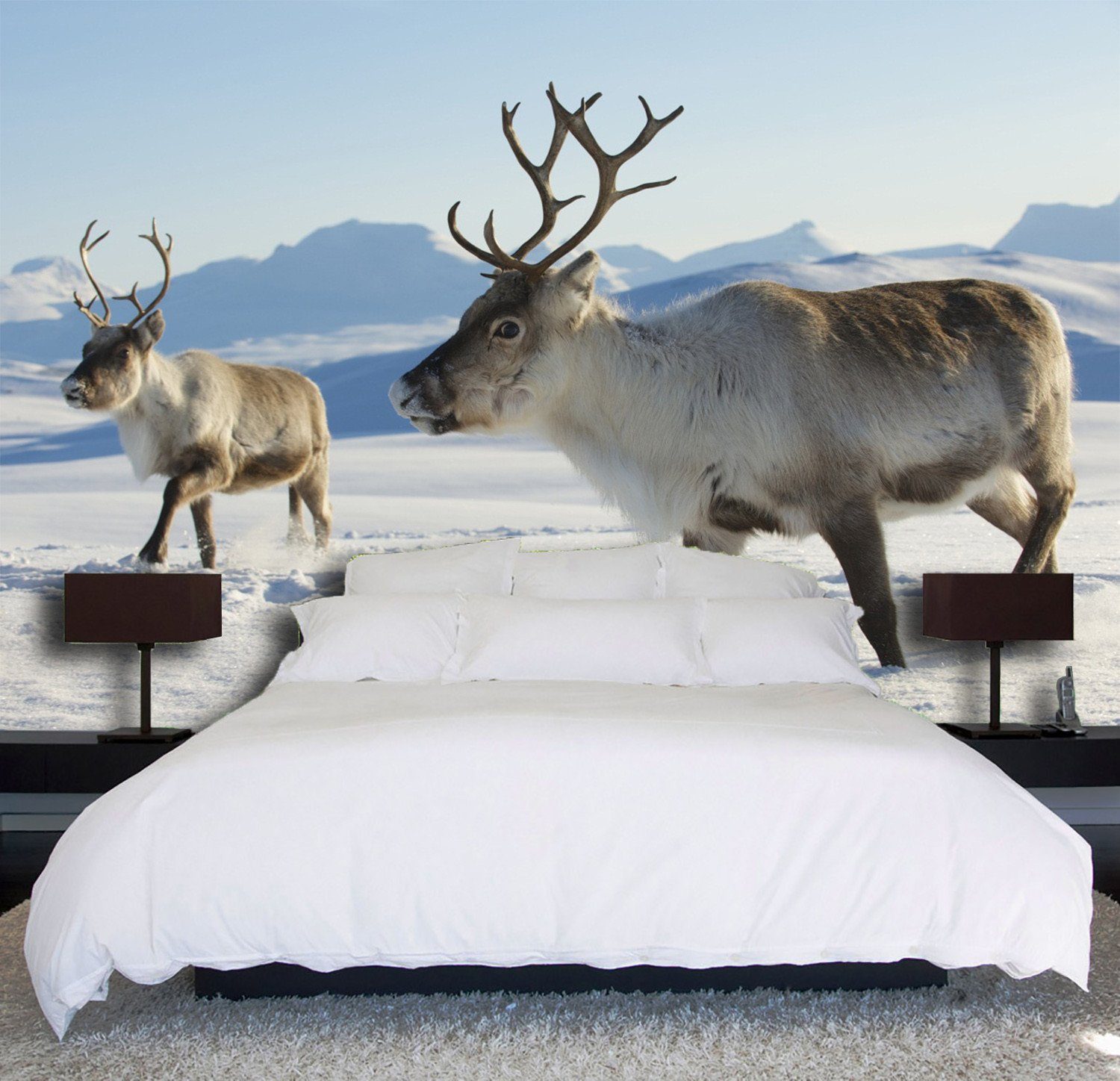 3D Snow Antelope 738 Wallpaper AJ Wallpaper