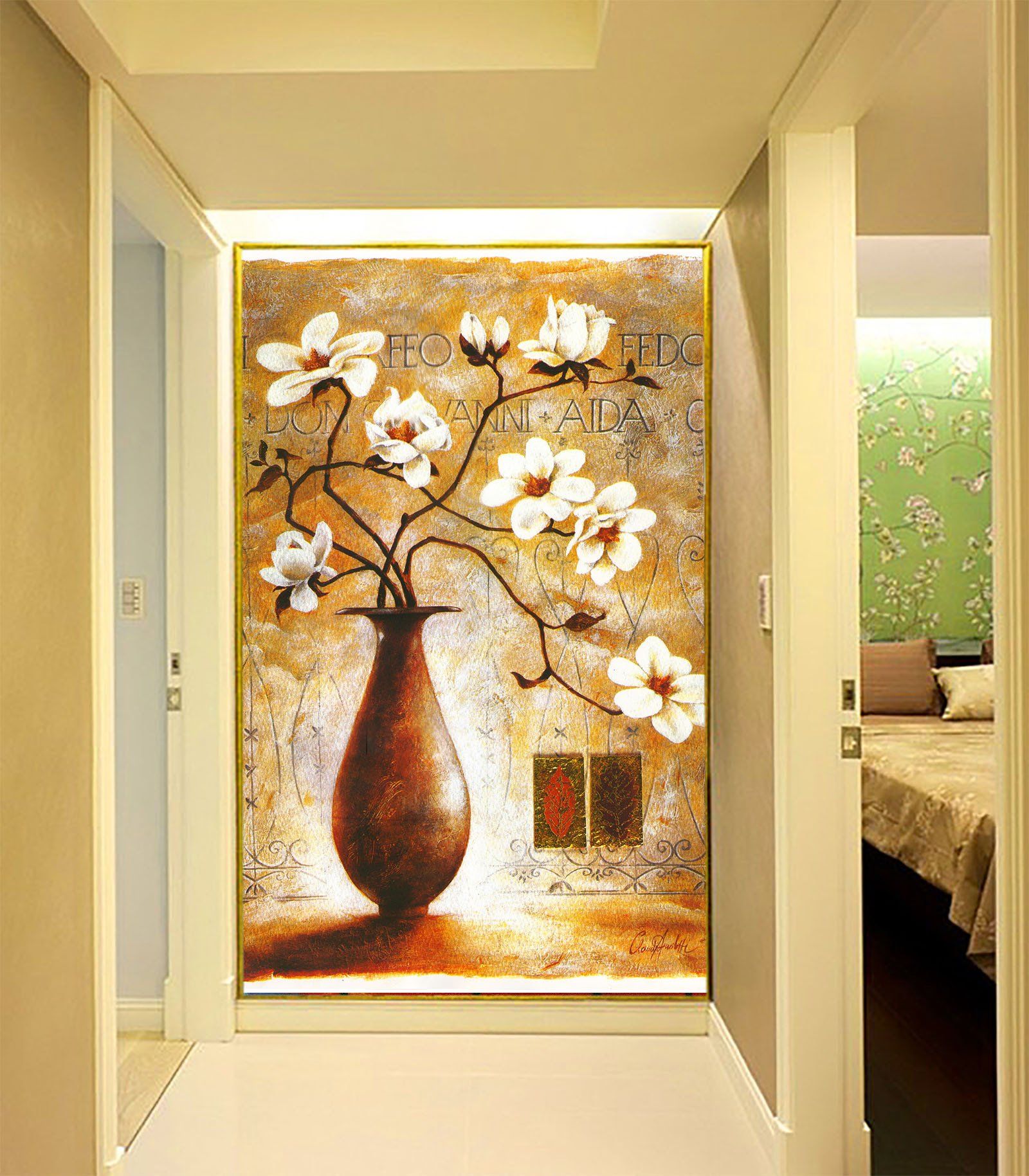 Elegant Vase Painting Wallpaper AJ Wallpaper 2