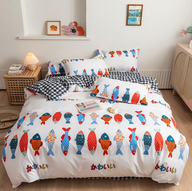 3D Color Fish 13113 Bed Pillowcases Quilt