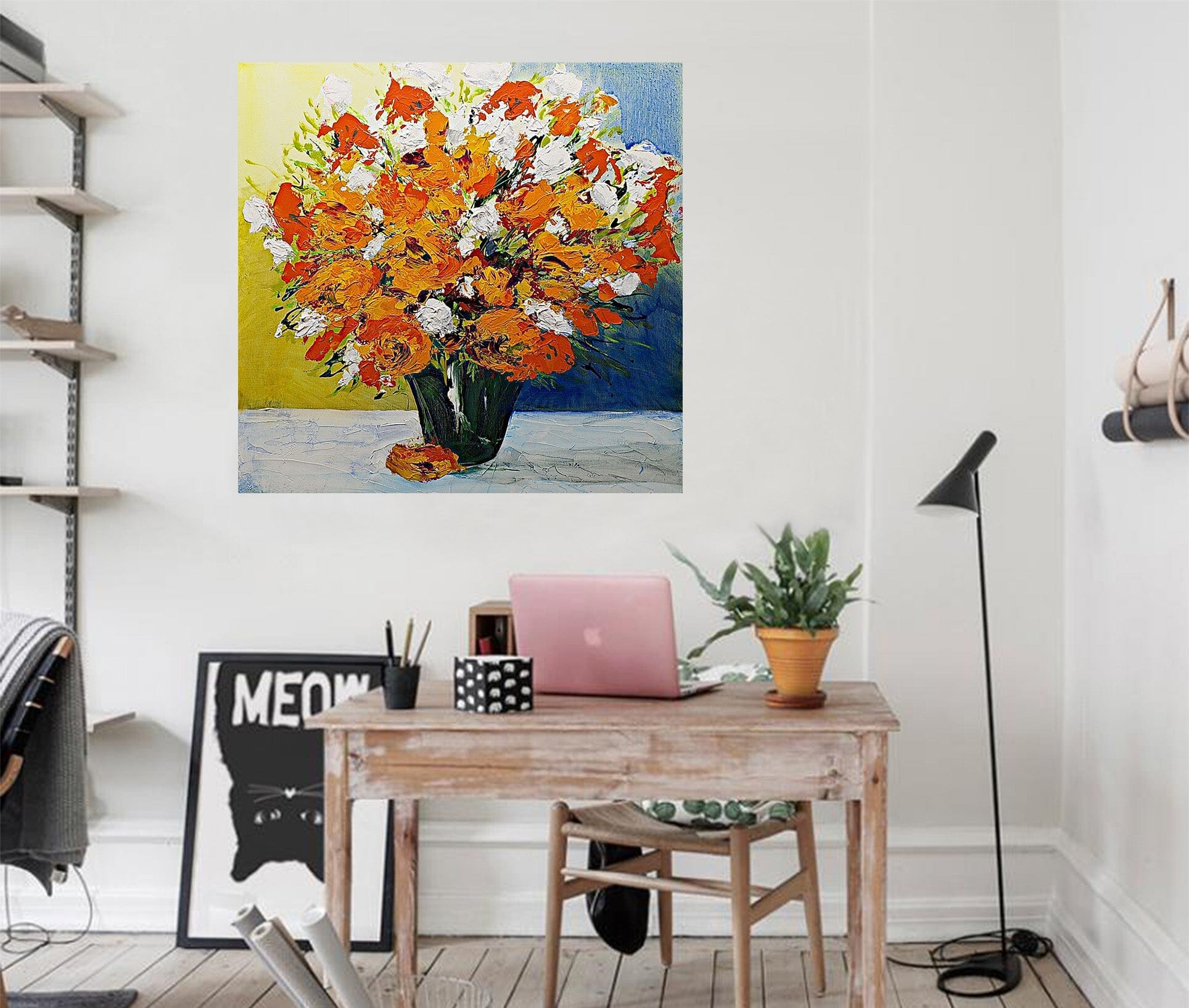 3D Vase Bouquet 122 Allan P. Friedlander Wall Sticker Wallpaper AJ Wallpaper 2