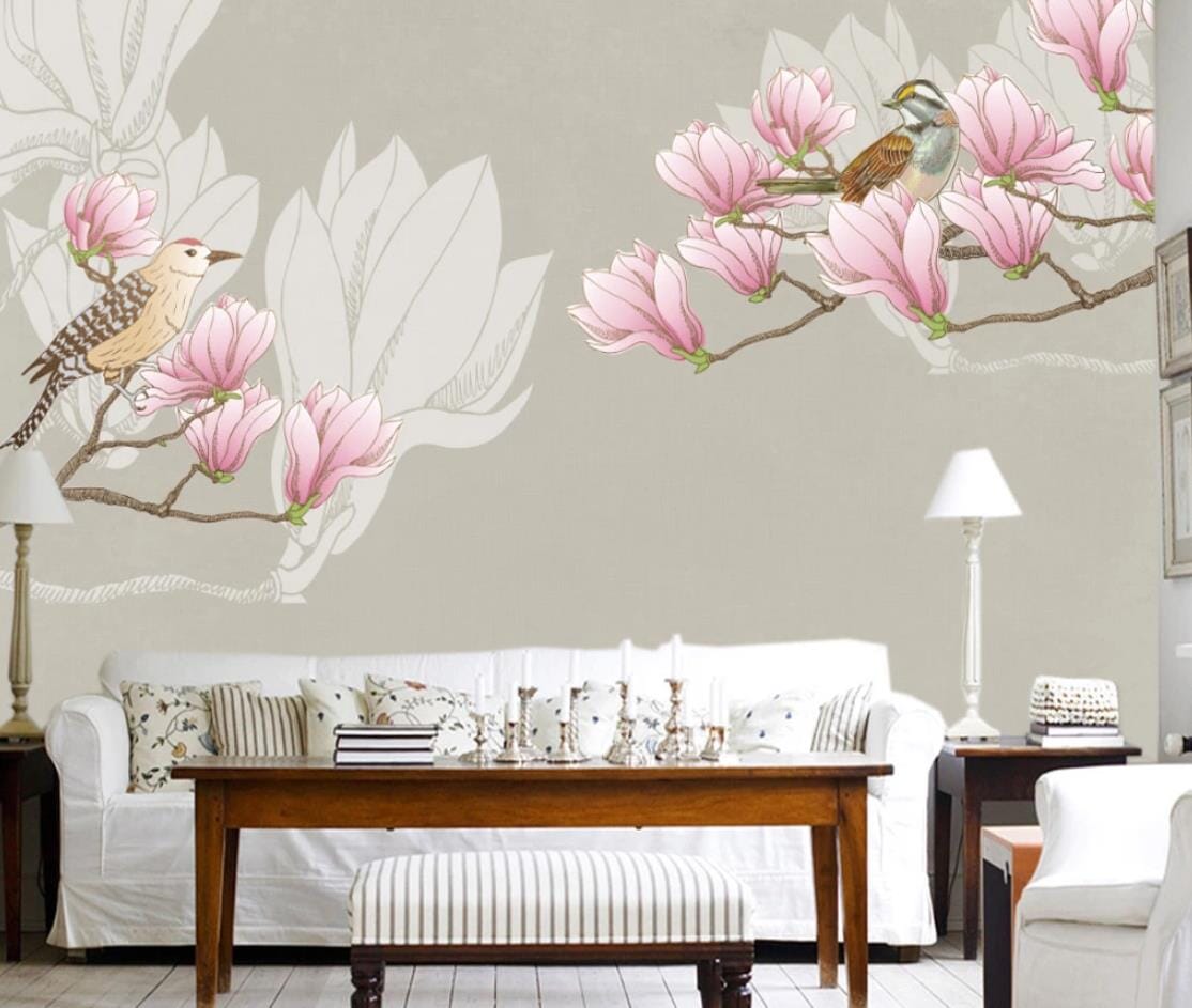 3D Flowering Branch WC962 Wall Murals Wallpaper AJ Wallpaper 2