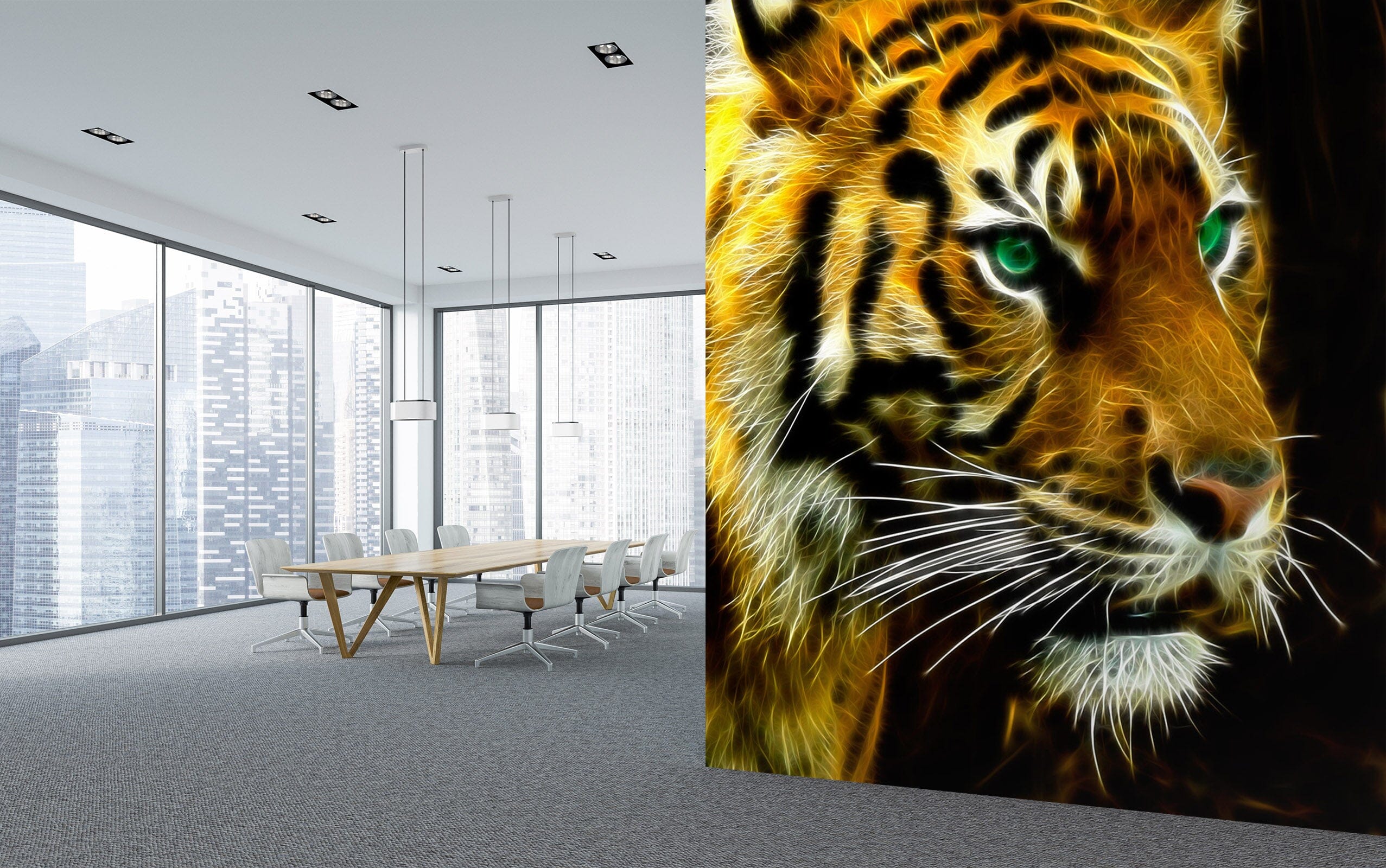 3D Big Tiger 234 Wall Murals Wallpaper AJ Wallpaper 2