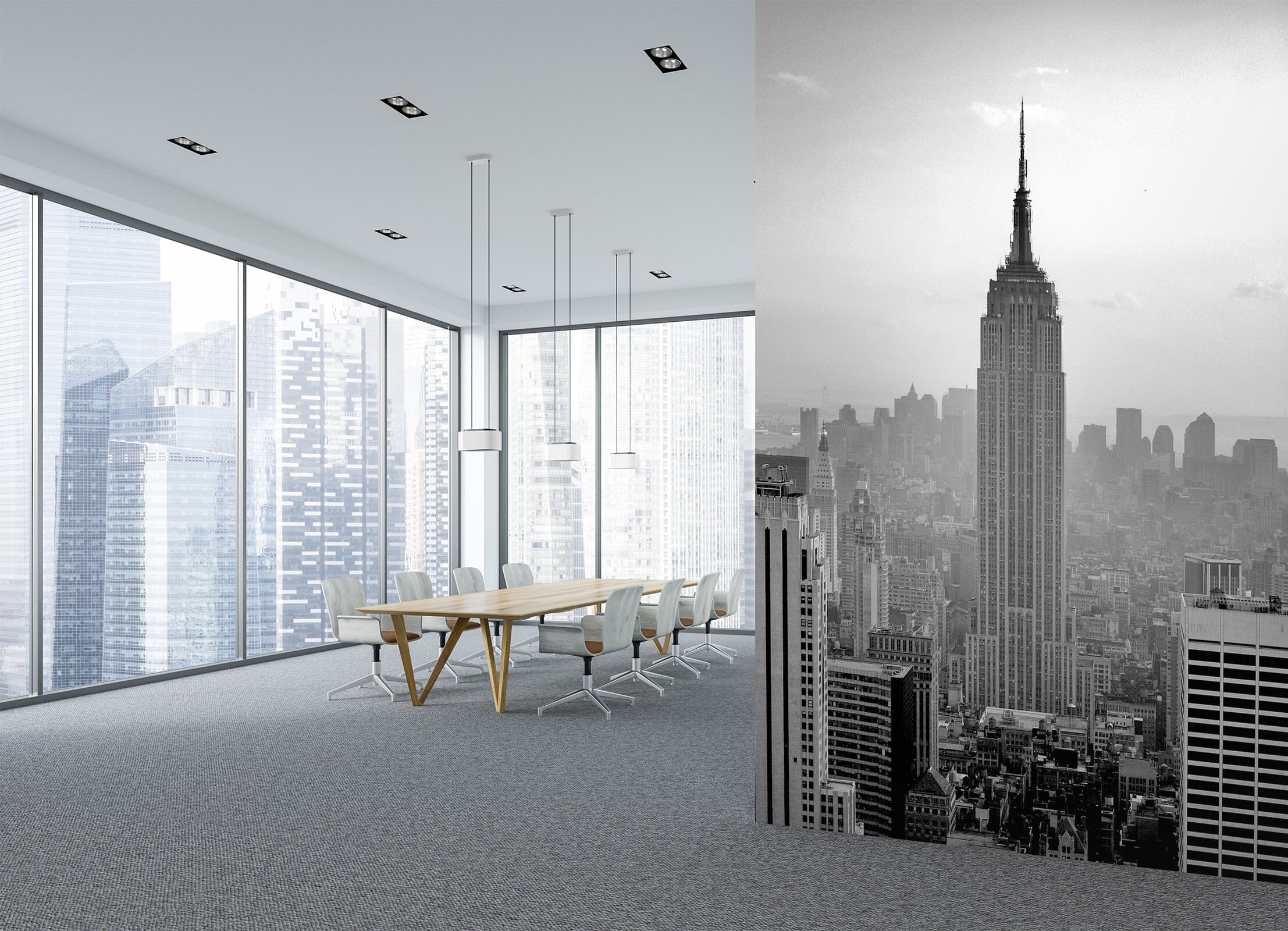 3D Office New York 074 Wall Murals Wallpaper AJ Wallpaper 2