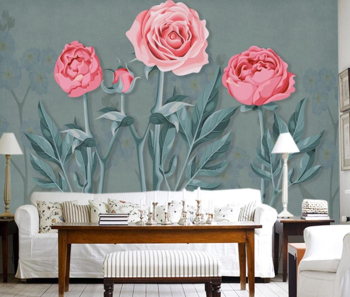 3D Bright Rose WC994 Wall Murals Wallpaper AJ Wallpaper 2