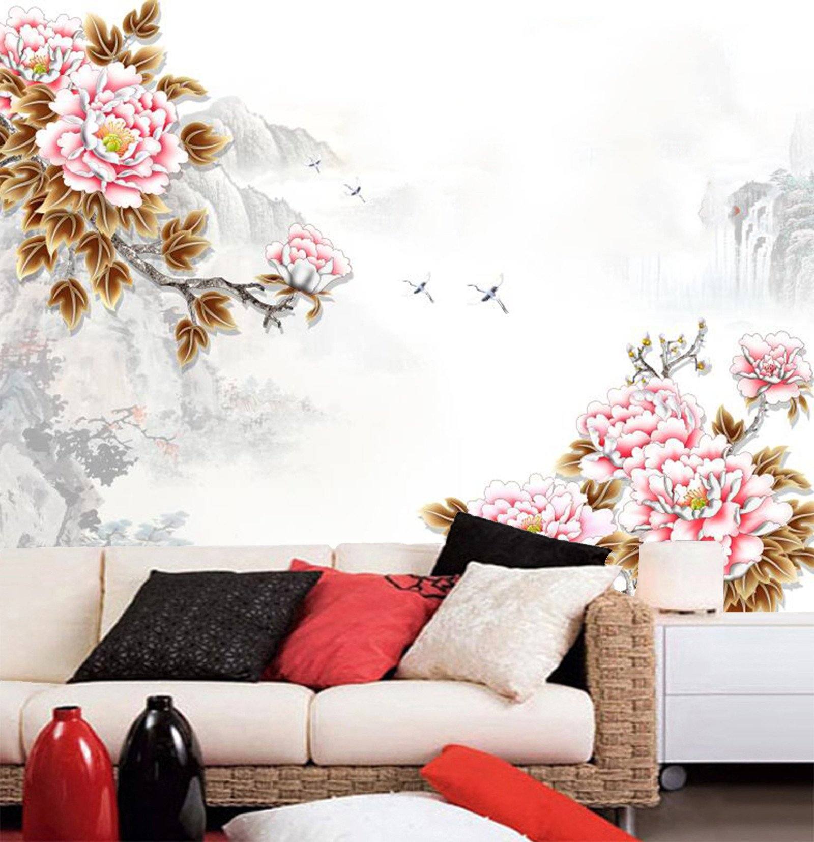 Blossoming Peony 572 Wallpaper AJ Wallpaper 1