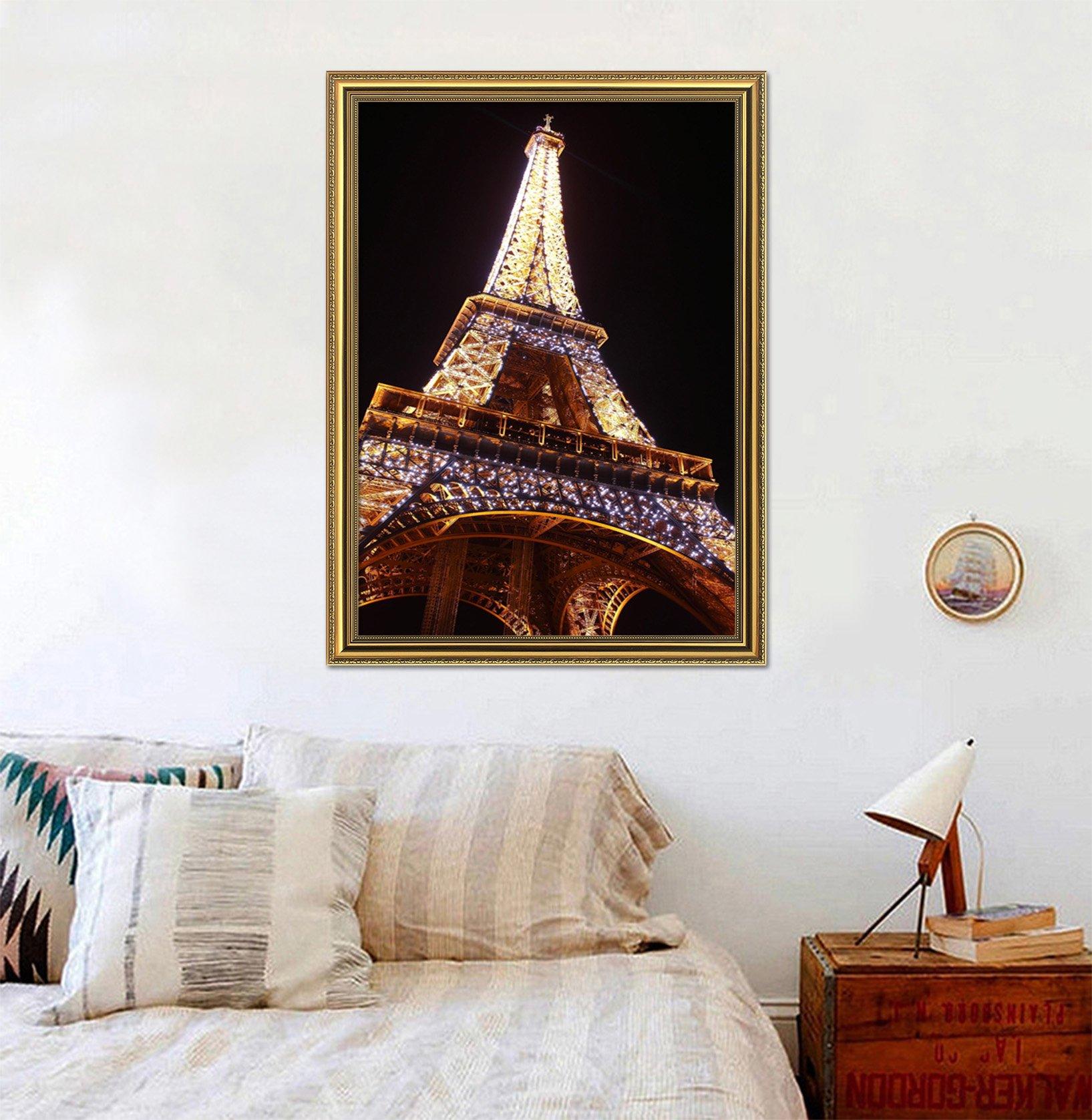 3D Night Tower 016 Fake Framed Print Painting Wallpaper AJ Creativity Home