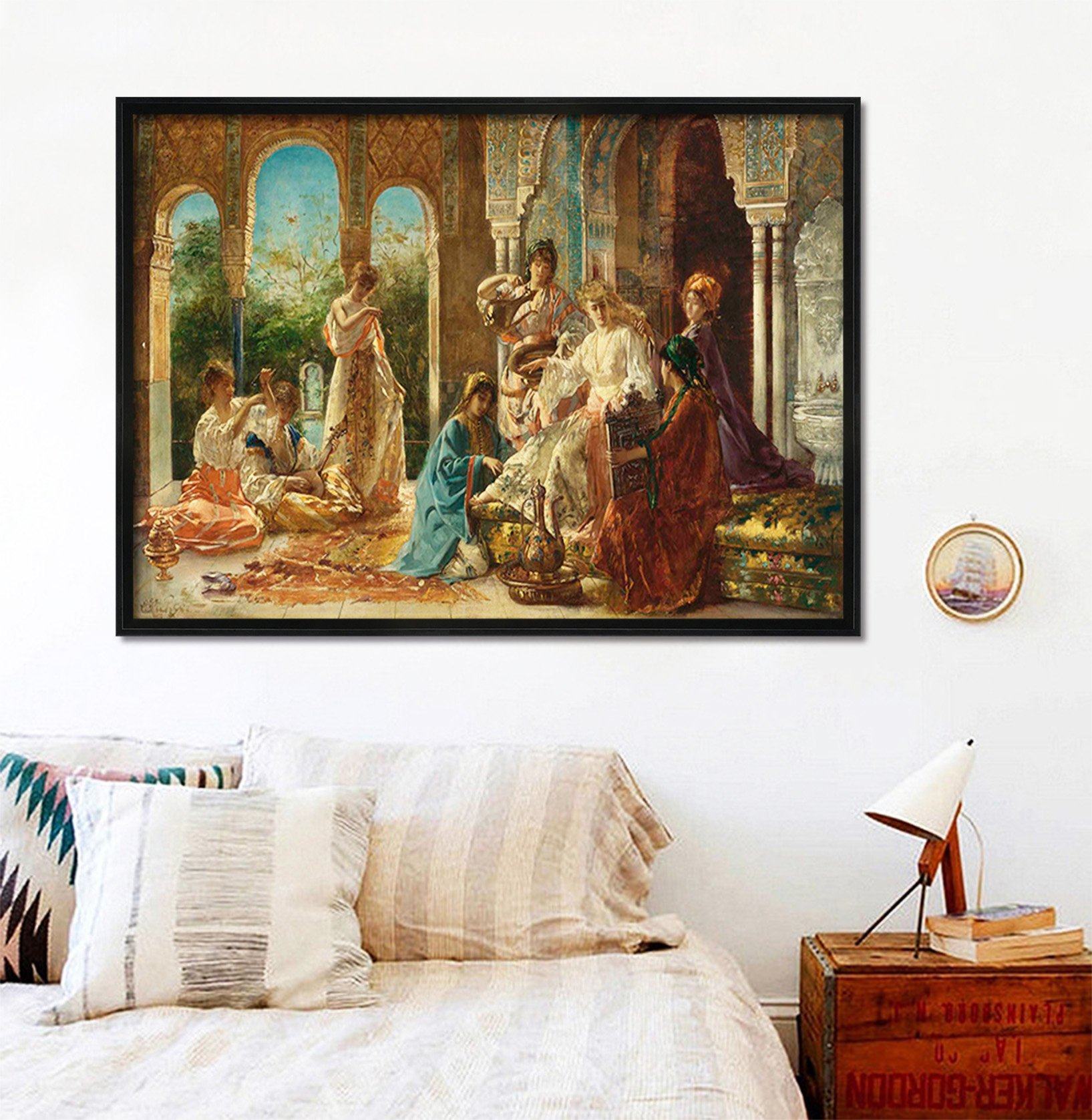 3D A Massage 050 Fake Framed Print Painting Wallpaper AJ Creativity Home