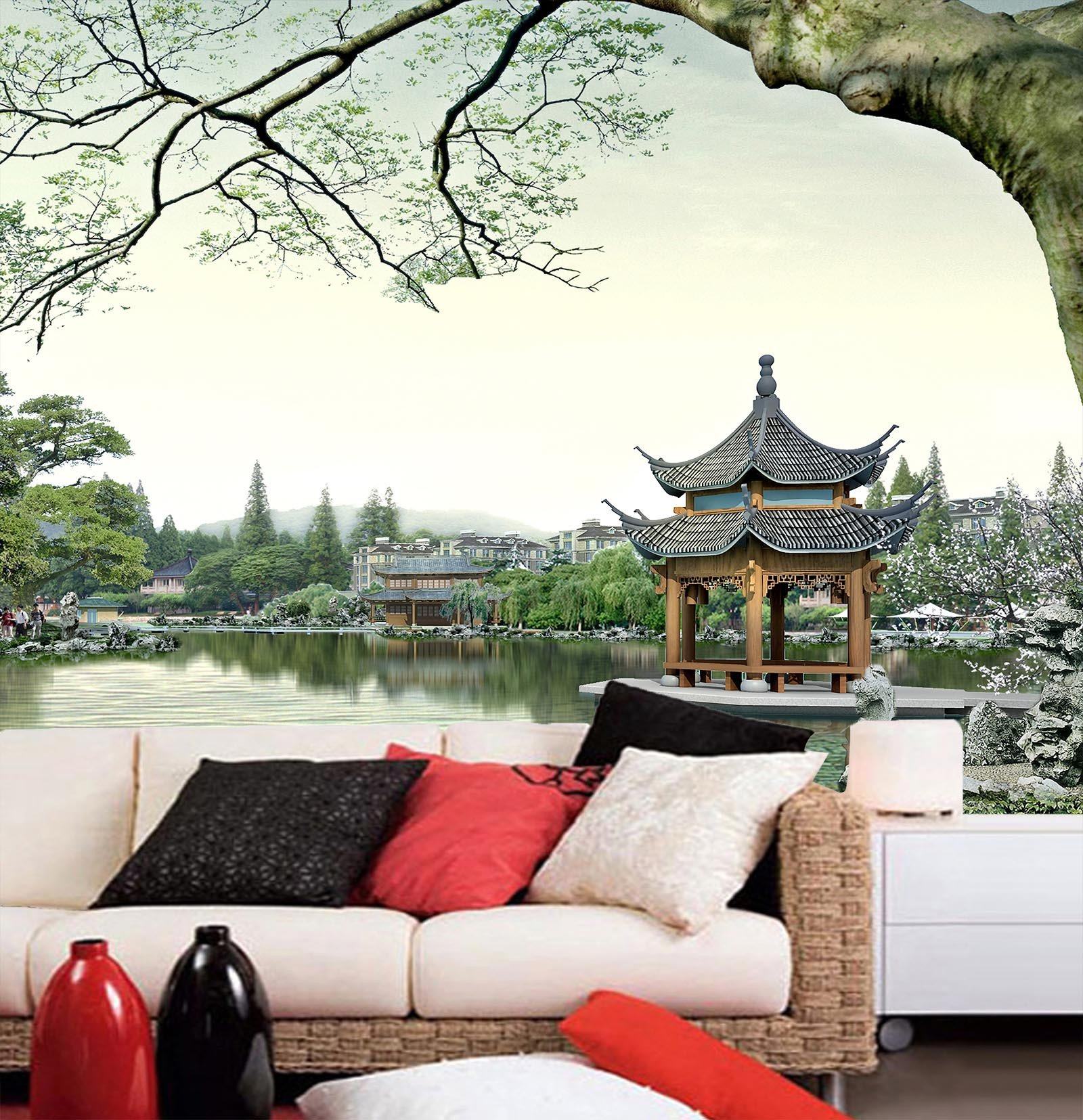 Lake Kiosk Wallpaper AJ Wallpaper