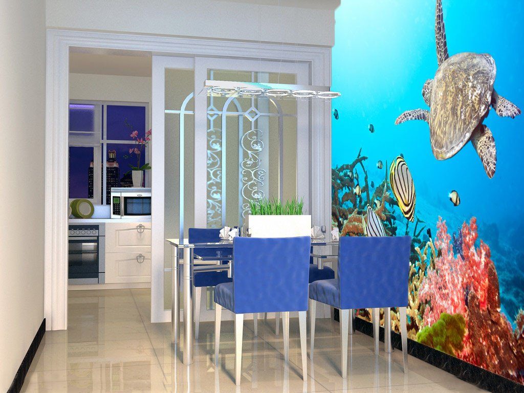 Swimming Sea Turtle Wallpaper AJ Wallpaper