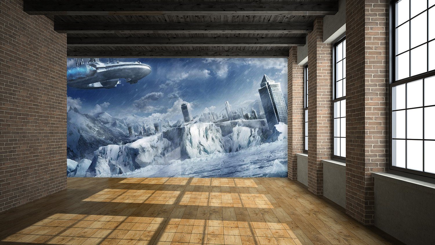 Iceberg Airship 92 Wallpaper AJ Wallpaper