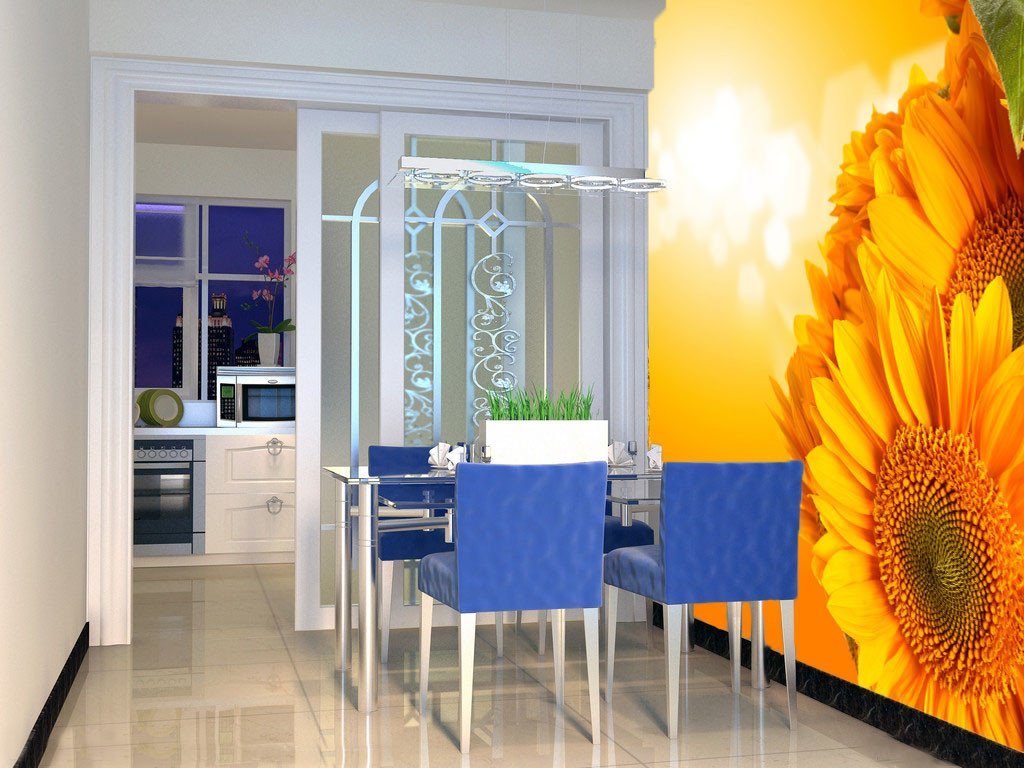 Orange Chrysanthemums Wallpaper AJ Wallpaper