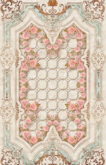 3D Beautiful Pattern Floor Mural Wallpaper AJ Wallpaper 2