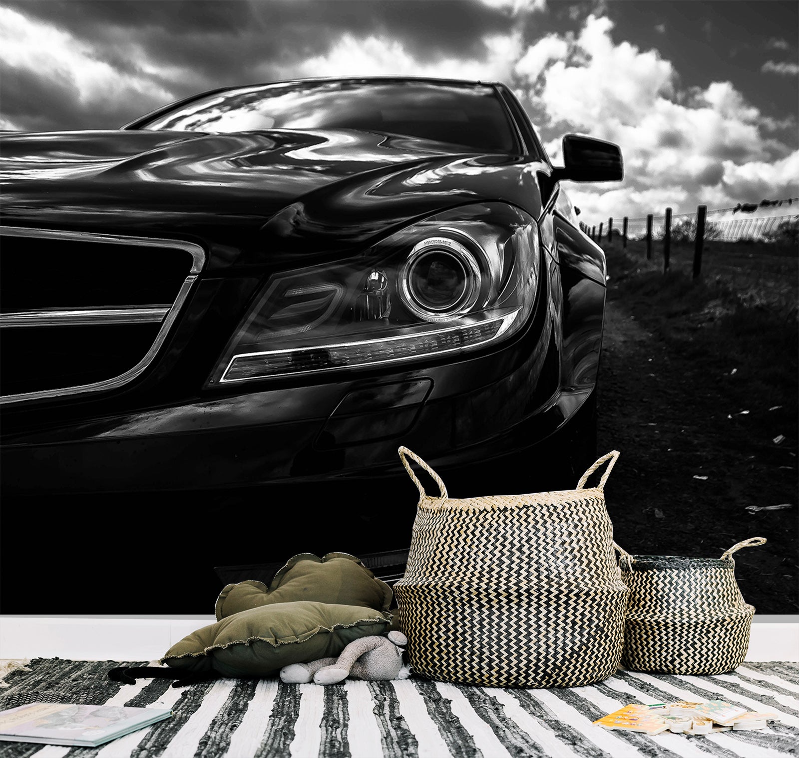 3D Auto Automobile 100 Vehicle Wall Murals