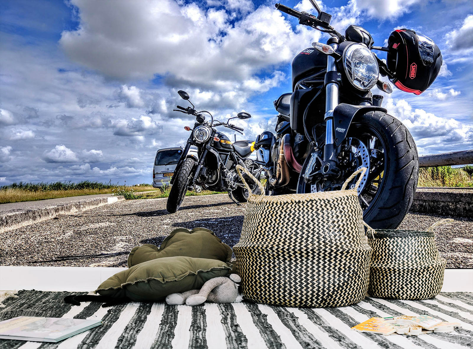 3D Motorcycle Helmet 110 Vehicle Wall Murals