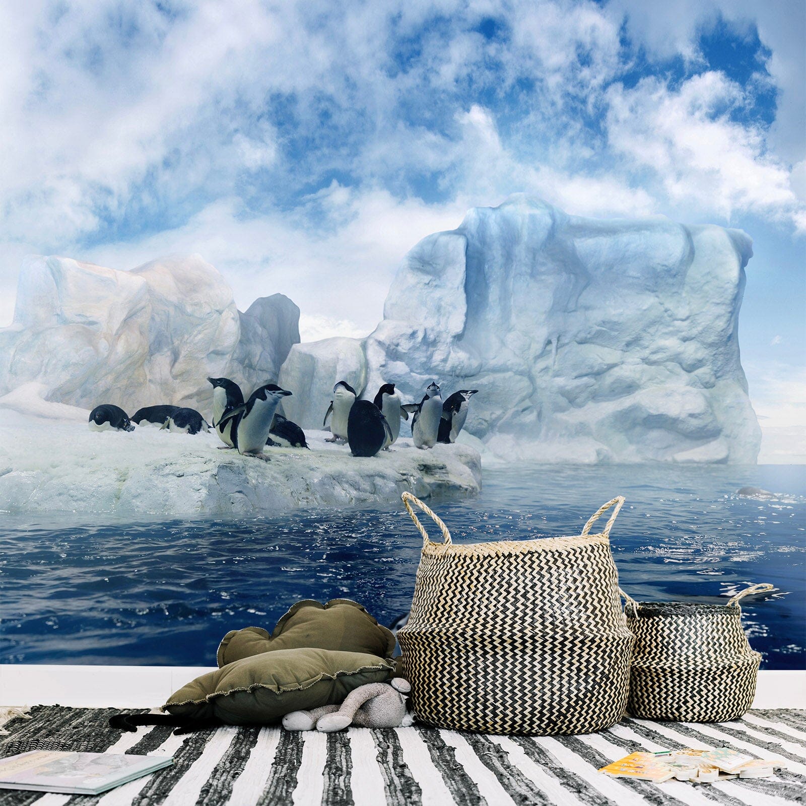 3D Penguin Ice 365 Wall Murals Wallpaper AJ Wallpaper 2
