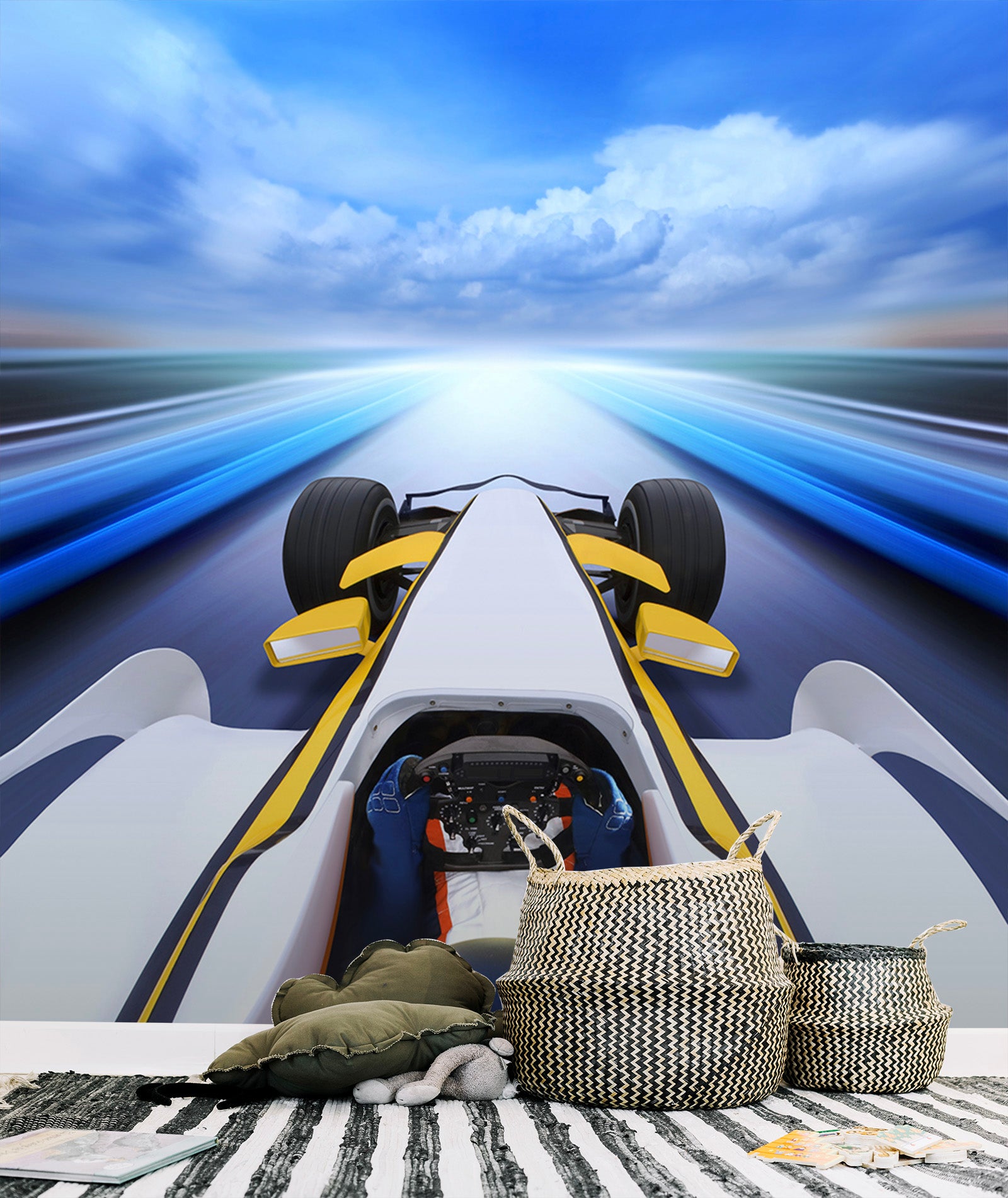 3D Racing Venue 015 Vehicle Wall Murals