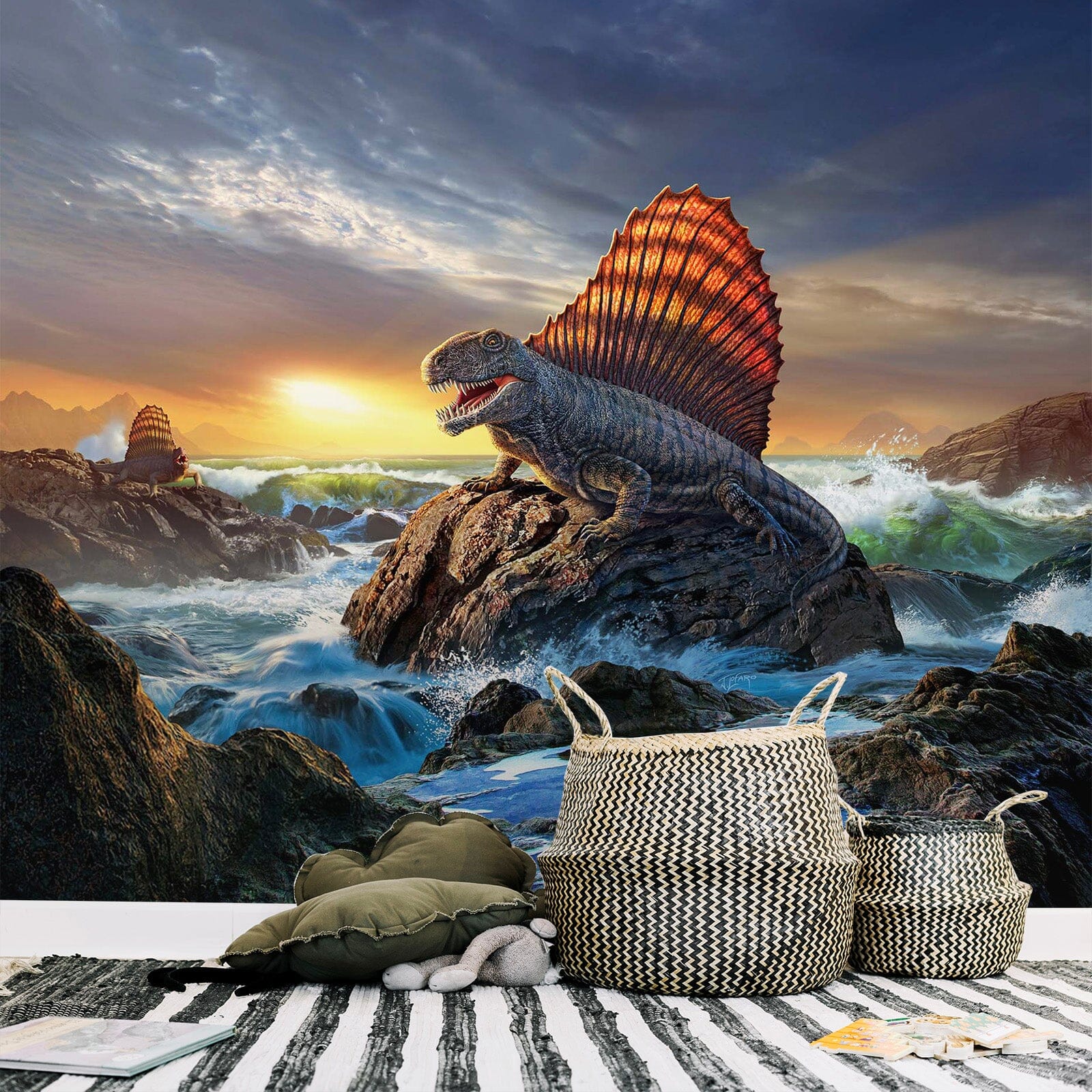 3D Dimetrodon 103 Jerry LoFaro Wall Mural Wall Murals Wallpaper AJ Wallpaper 2