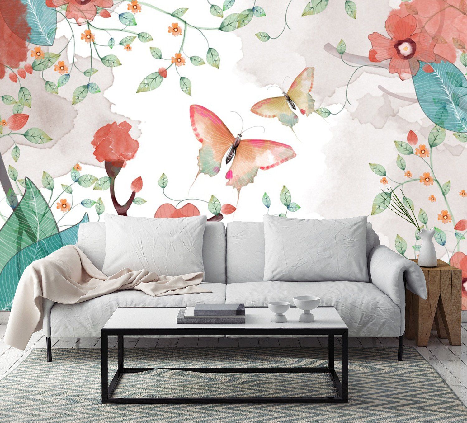 3D Butterfly Flower Blossoming 48 Wallpaper AJ Wallpaper