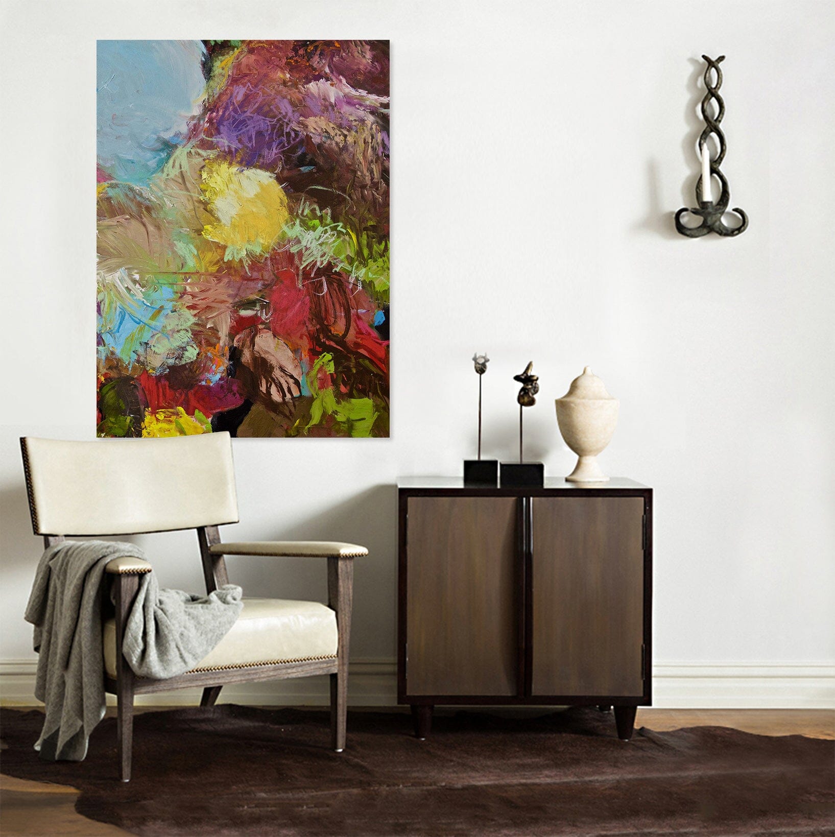 3D Painted Flowers 273 Allan P. Friedlander Wall Sticker Wallpaper AJ Wallpaper 2