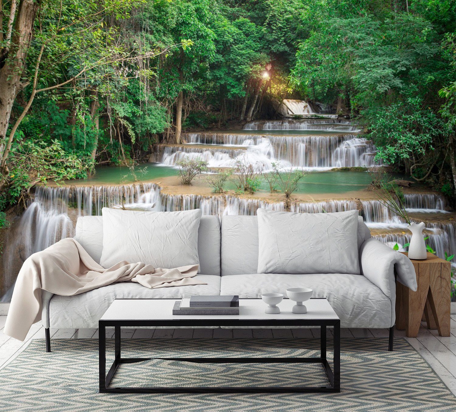 Green Flowing Stream 74 Wallpaper AJ Wallpaper