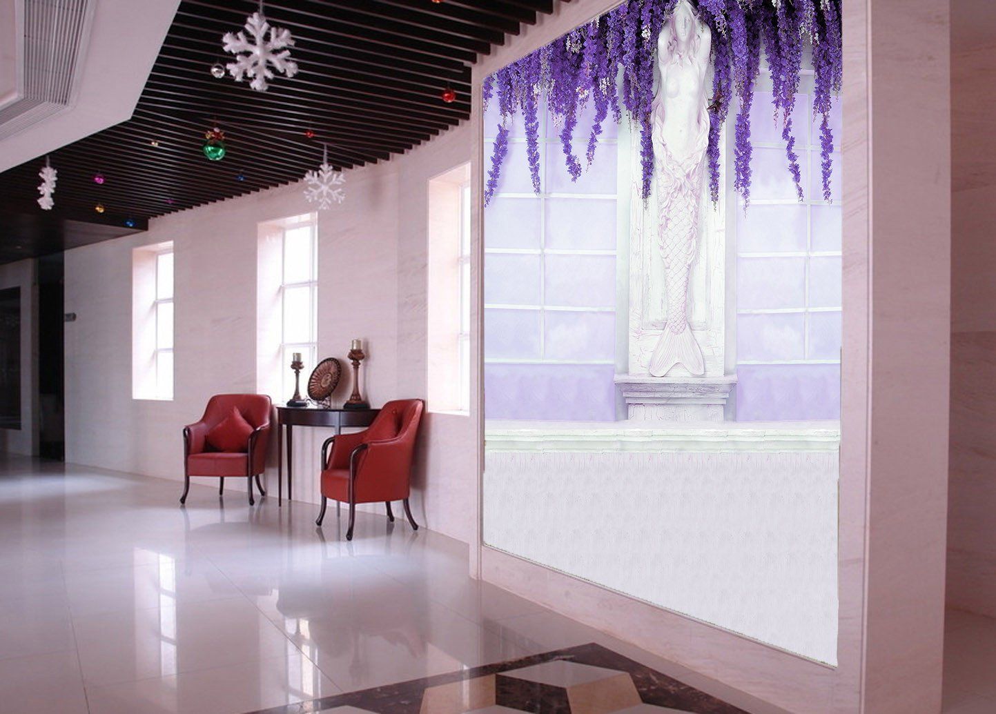 Graceful Mermaid Statue Wallpaper AJ Wallpaper