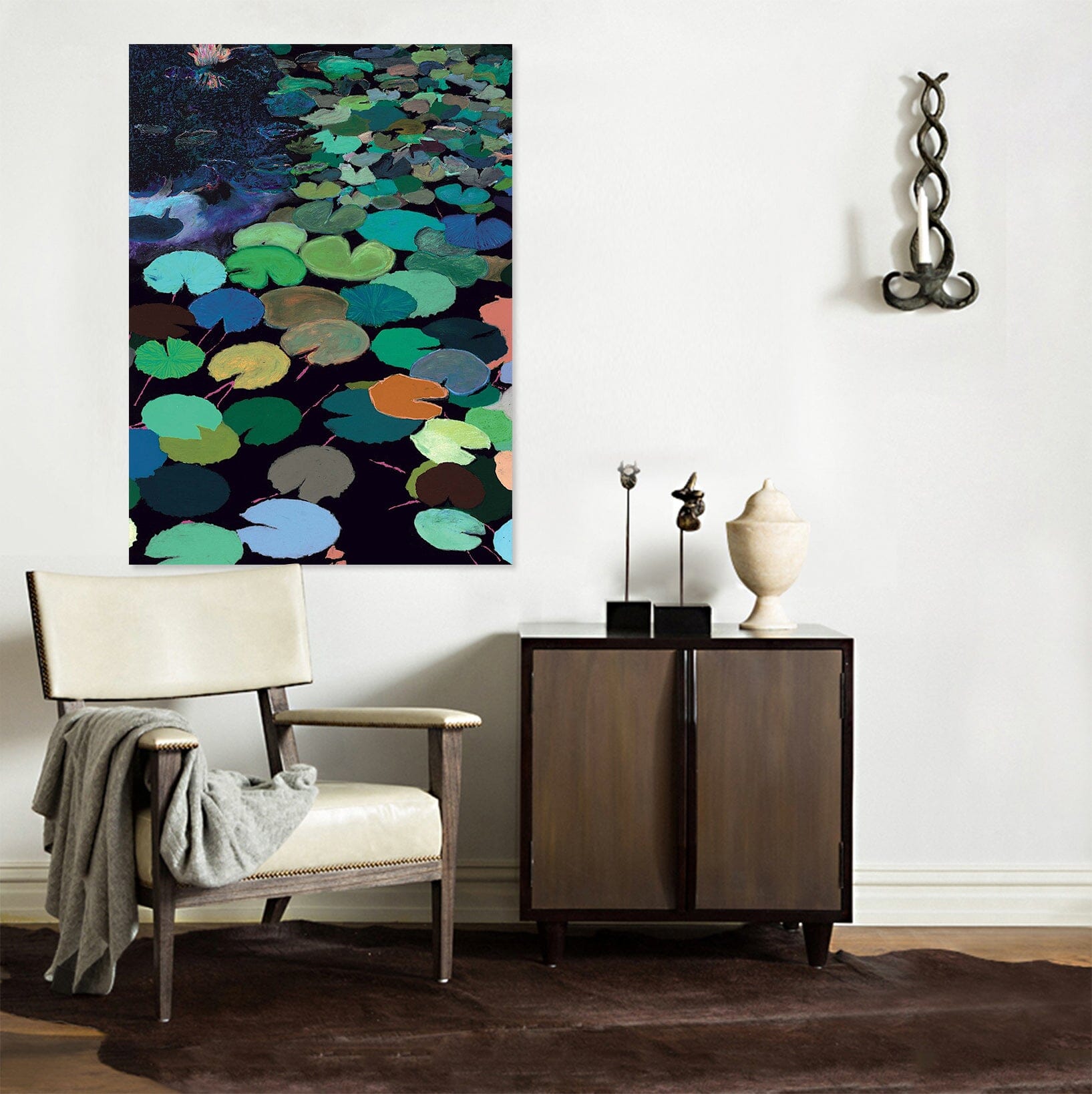 3D Lotus Leaf 280 Allan P. Friedlander Wall Sticker Wallpaper AJ Wallpaper 2
