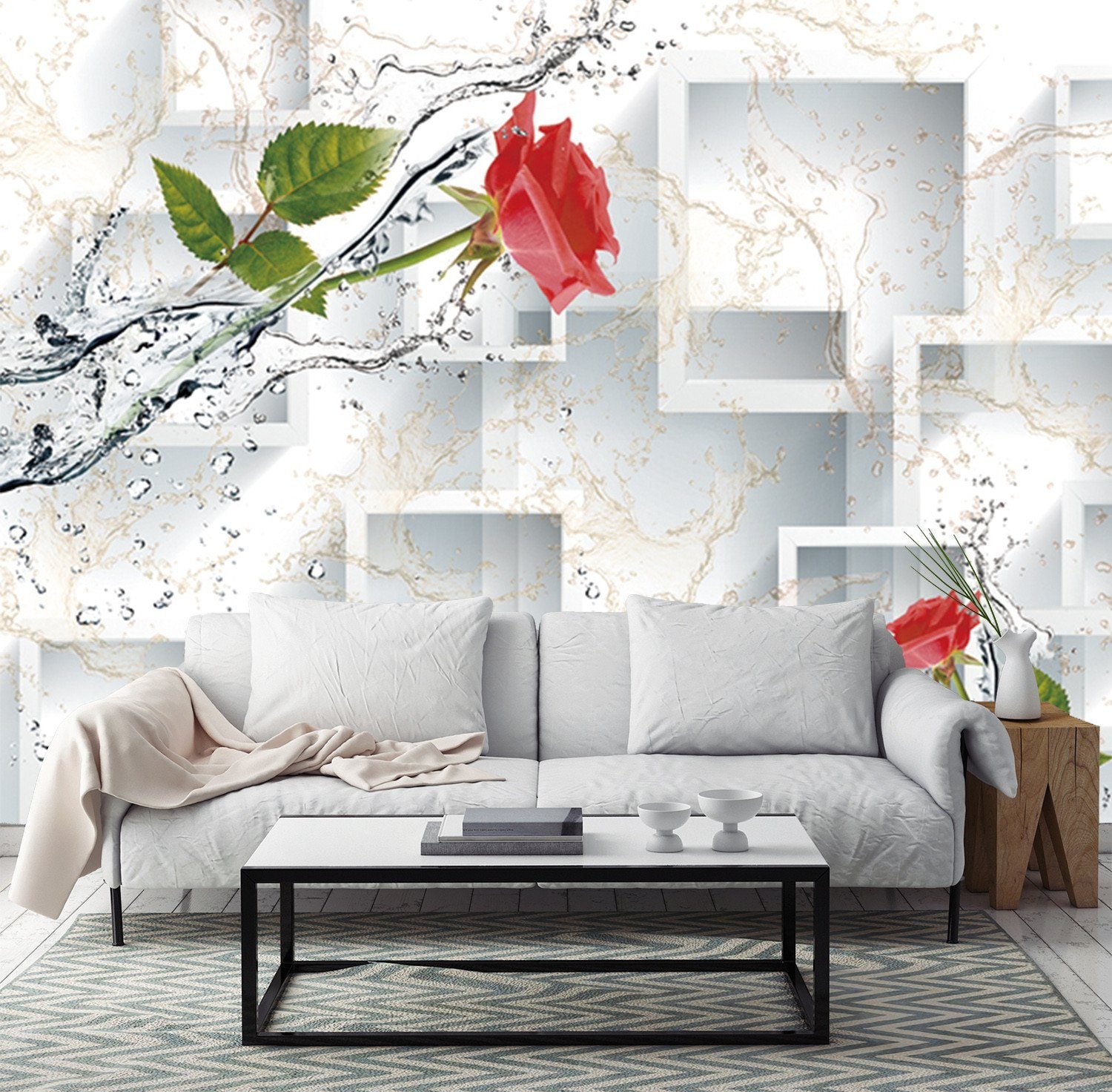 3D Red Flower 469 Wallpaper AJ Wallpaper 2