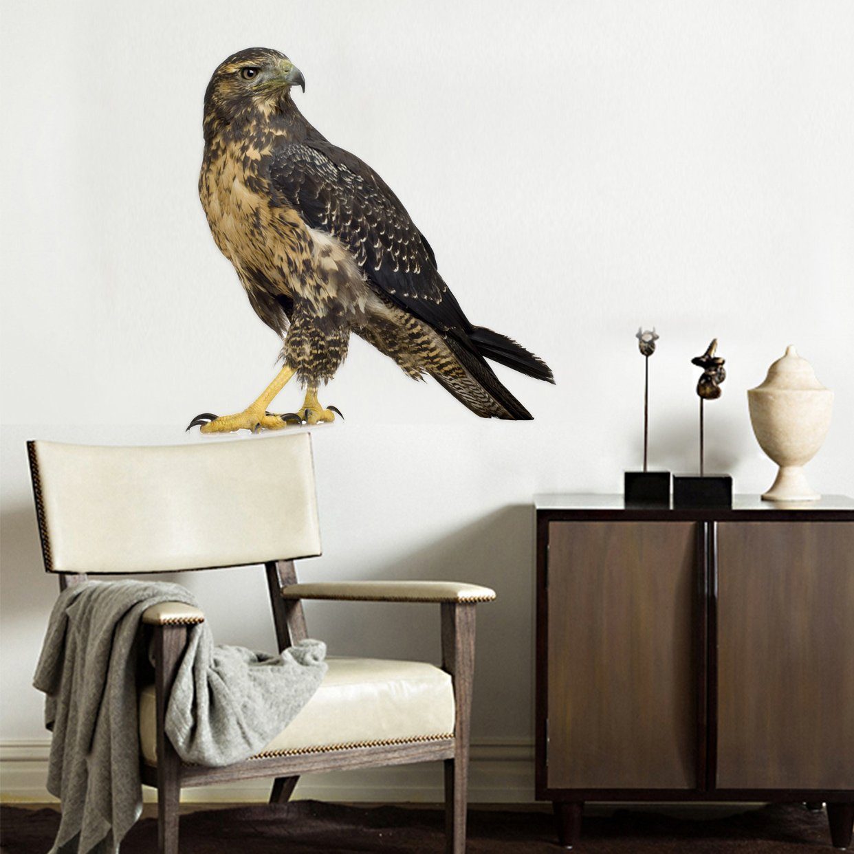 3D Eagle Mouth 154 Animals Wall Stickers Wallpaper AJ Wallpaper