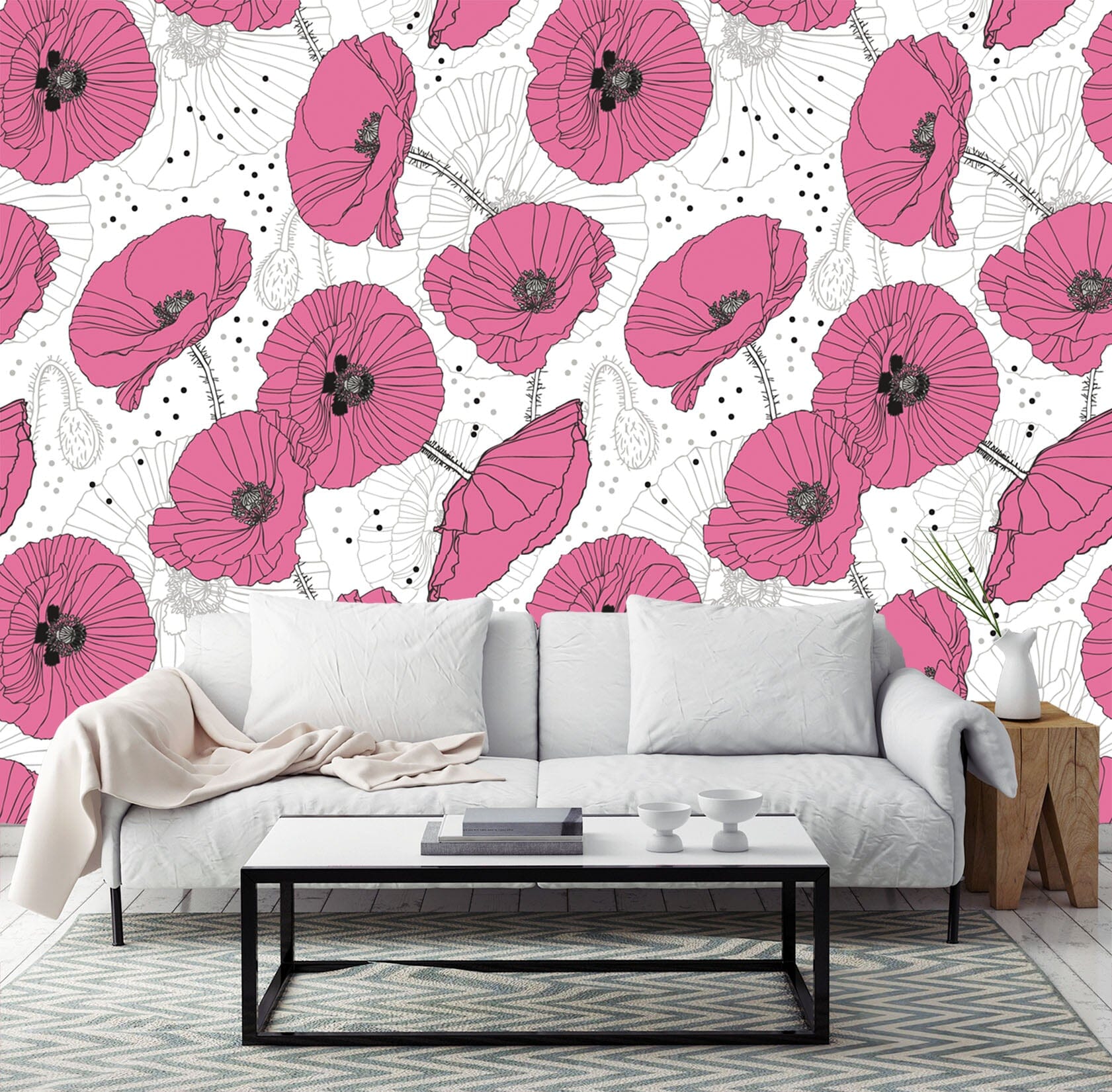 3D Pink Trumpet Flower 321 Wallpaper AJ Wallpaper 2