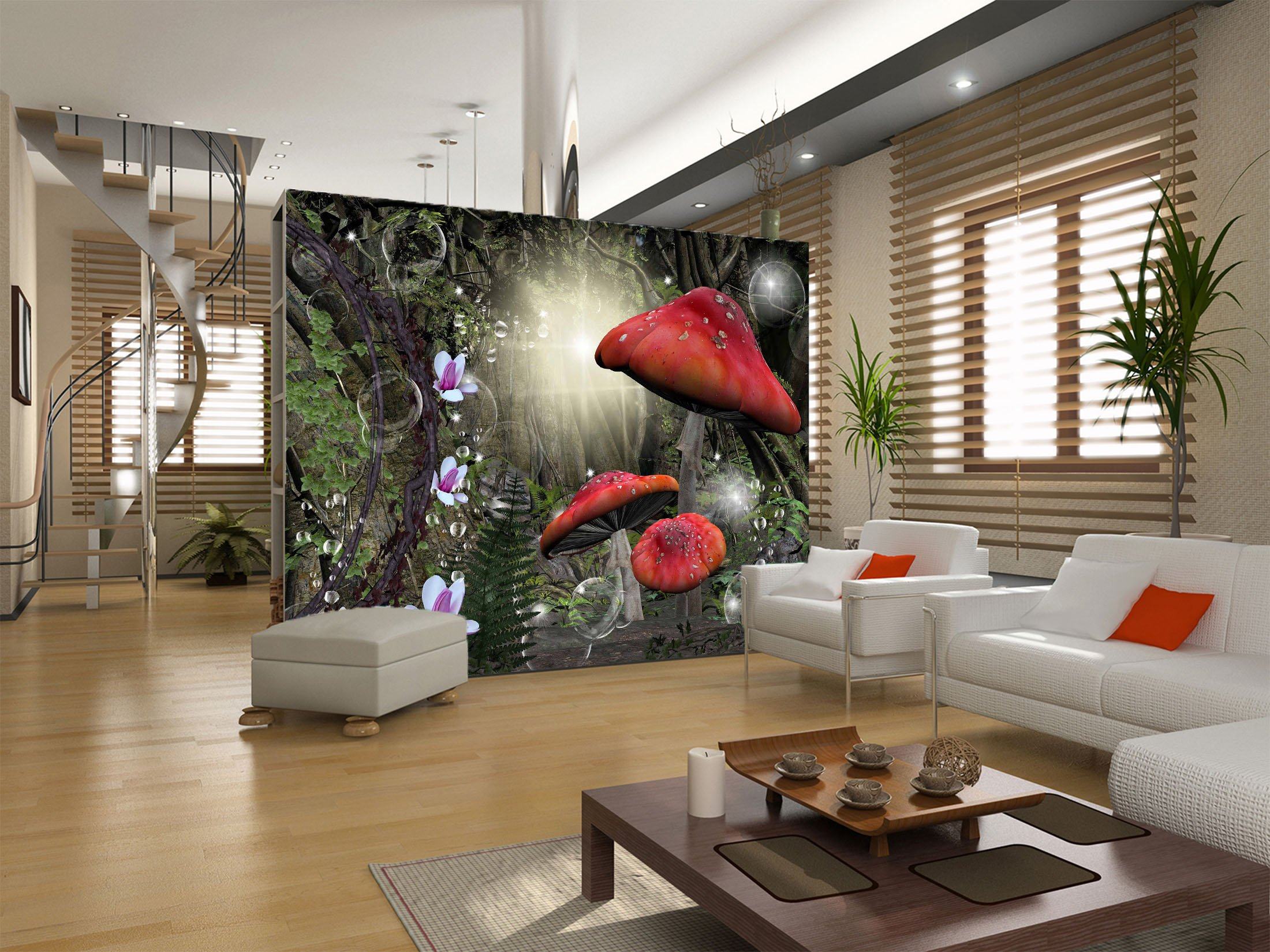 3D Mushroom Bubble 701 Wallpaper AJ Wallpaper