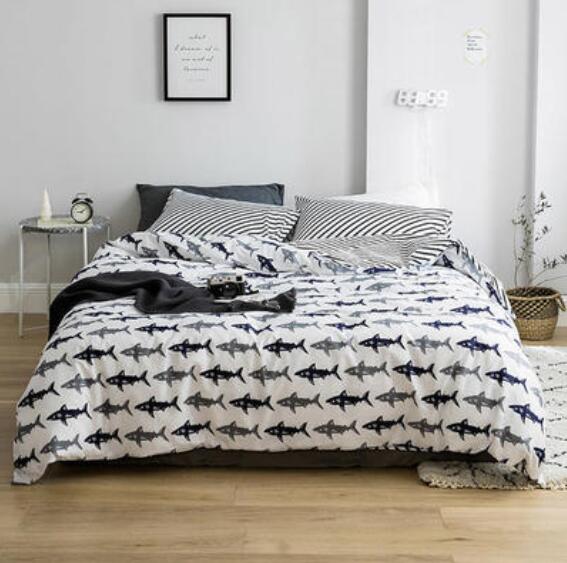 3D Shark Pattern 20258 Bed Pillowcases Quilt