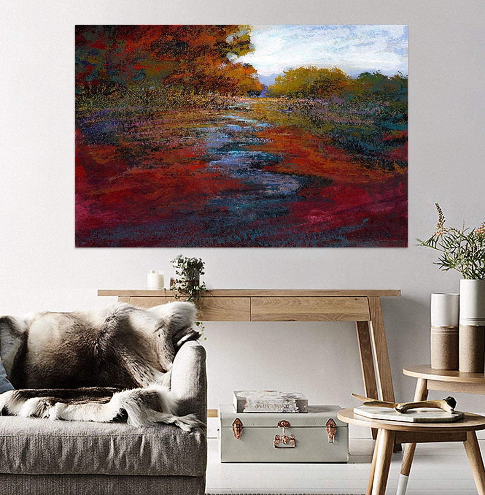 3D Red River 041 Michael Tienhaara Wall Sticker Wallpaper AJ Wallpaper 2