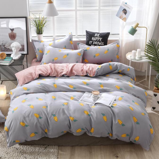 3D Gray Background Yellow Carrot 12075 Bed Pillowcases Quilt