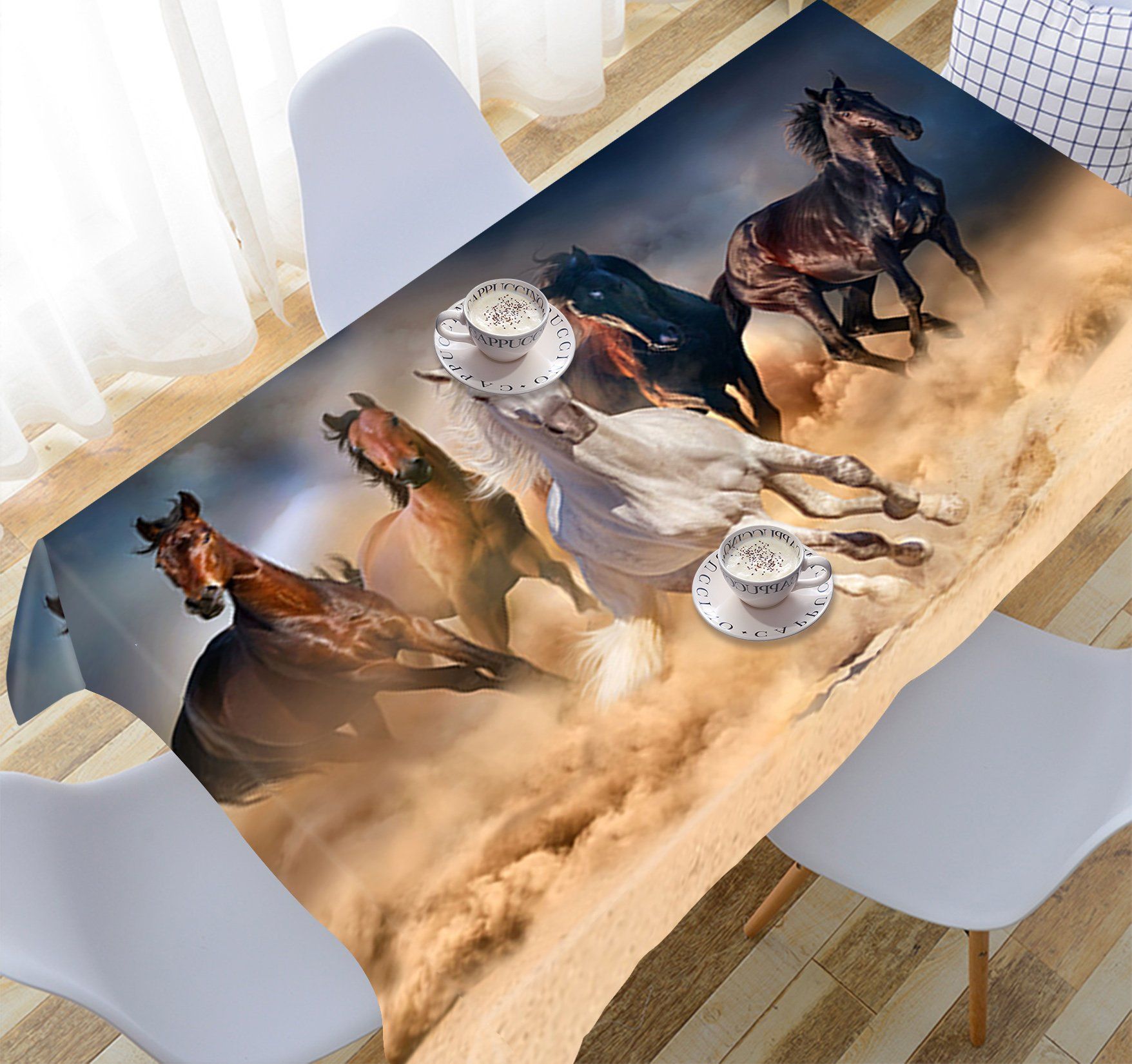3D Pentium Horses 767 Tablecloths Wallpaper AJ Wallpaper