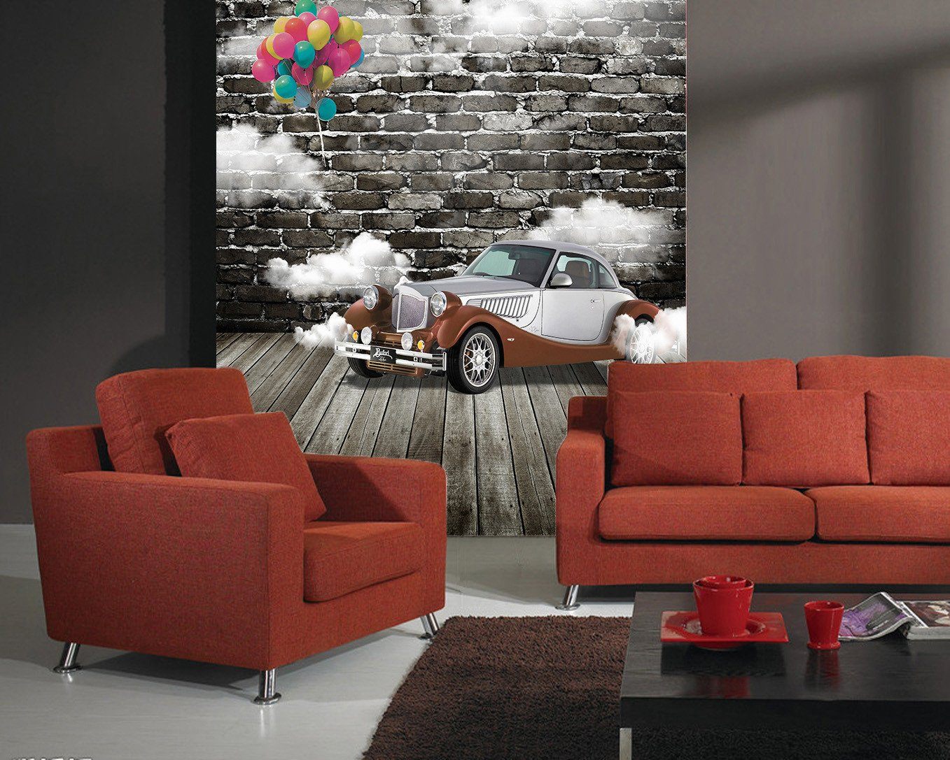 Balloons And Car Wallpaper AJ Wallpaper