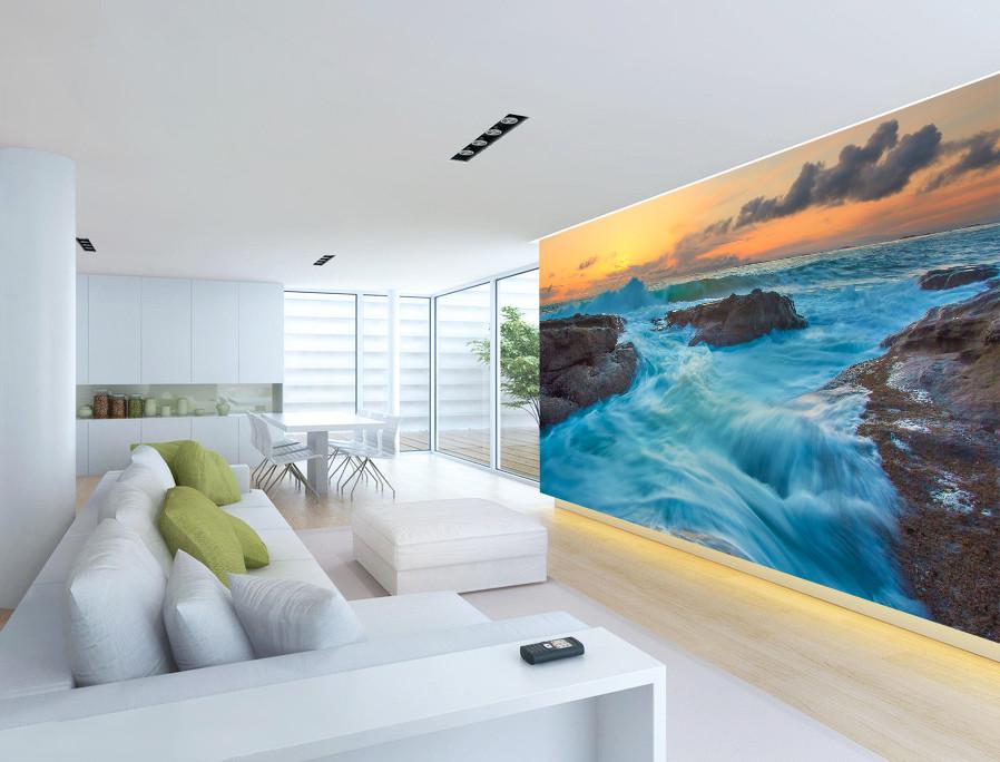 3D River Flow Scenery 046 Wallpaper AJ Wallpaper