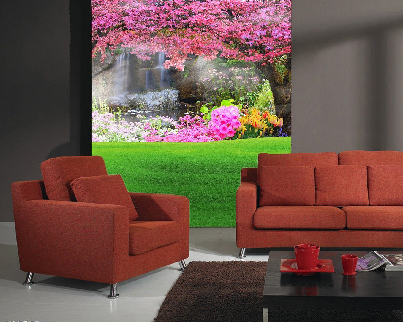 Lakeside Bright Scenery Wallpaper AJ Wallpaper