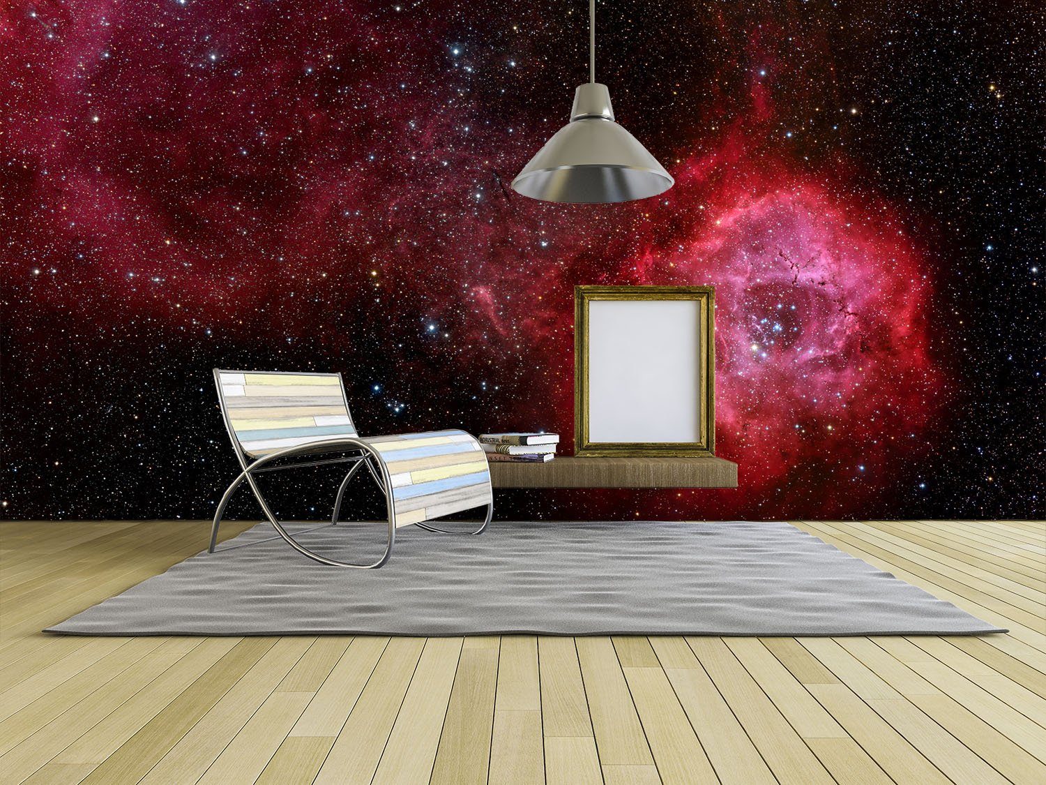 3D Galaxy Red 035 Wallpaper AJ Wallpaper