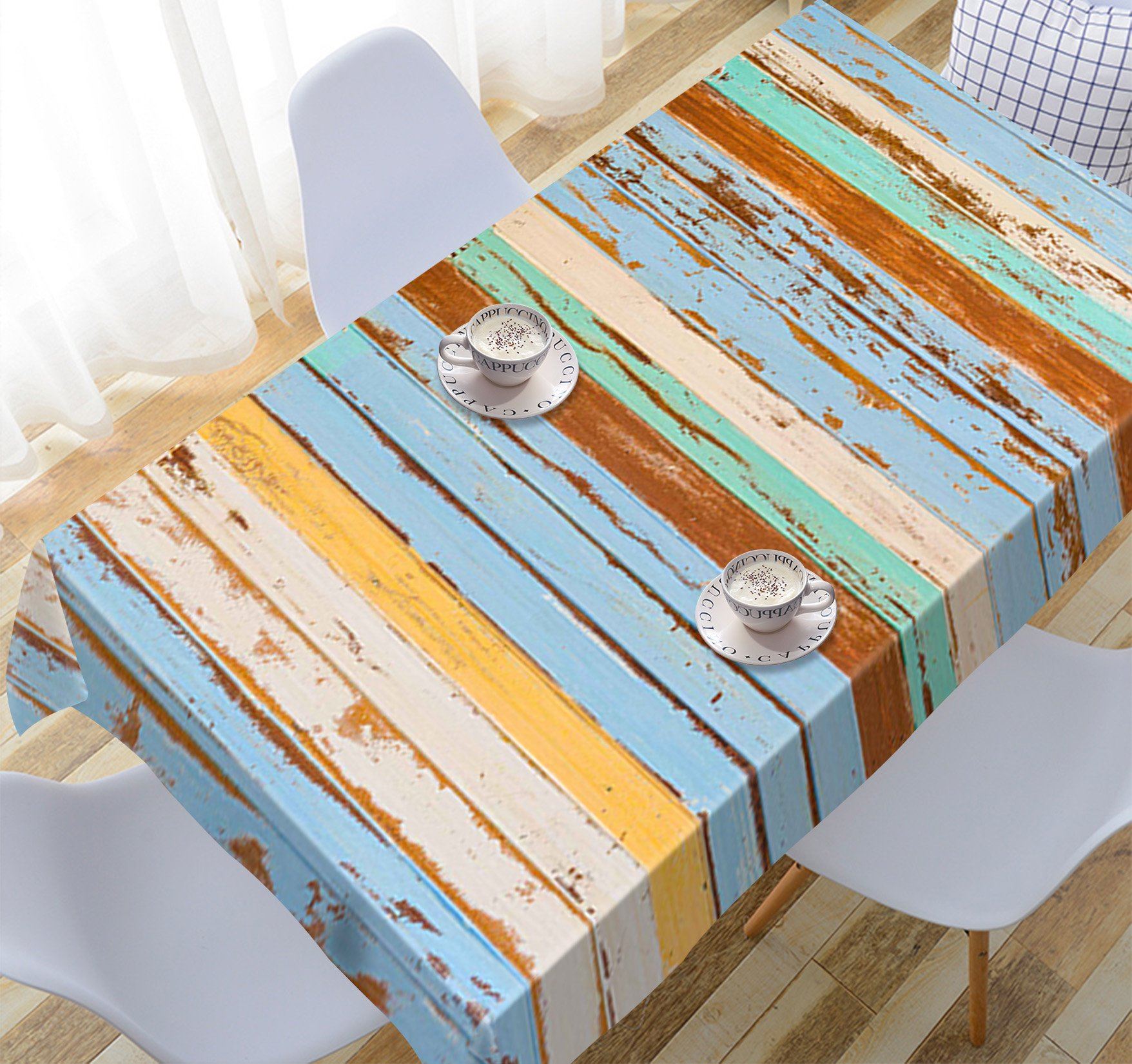 3D Wood Boards 351 Tablecloths Wallpaper AJ Wallpaper