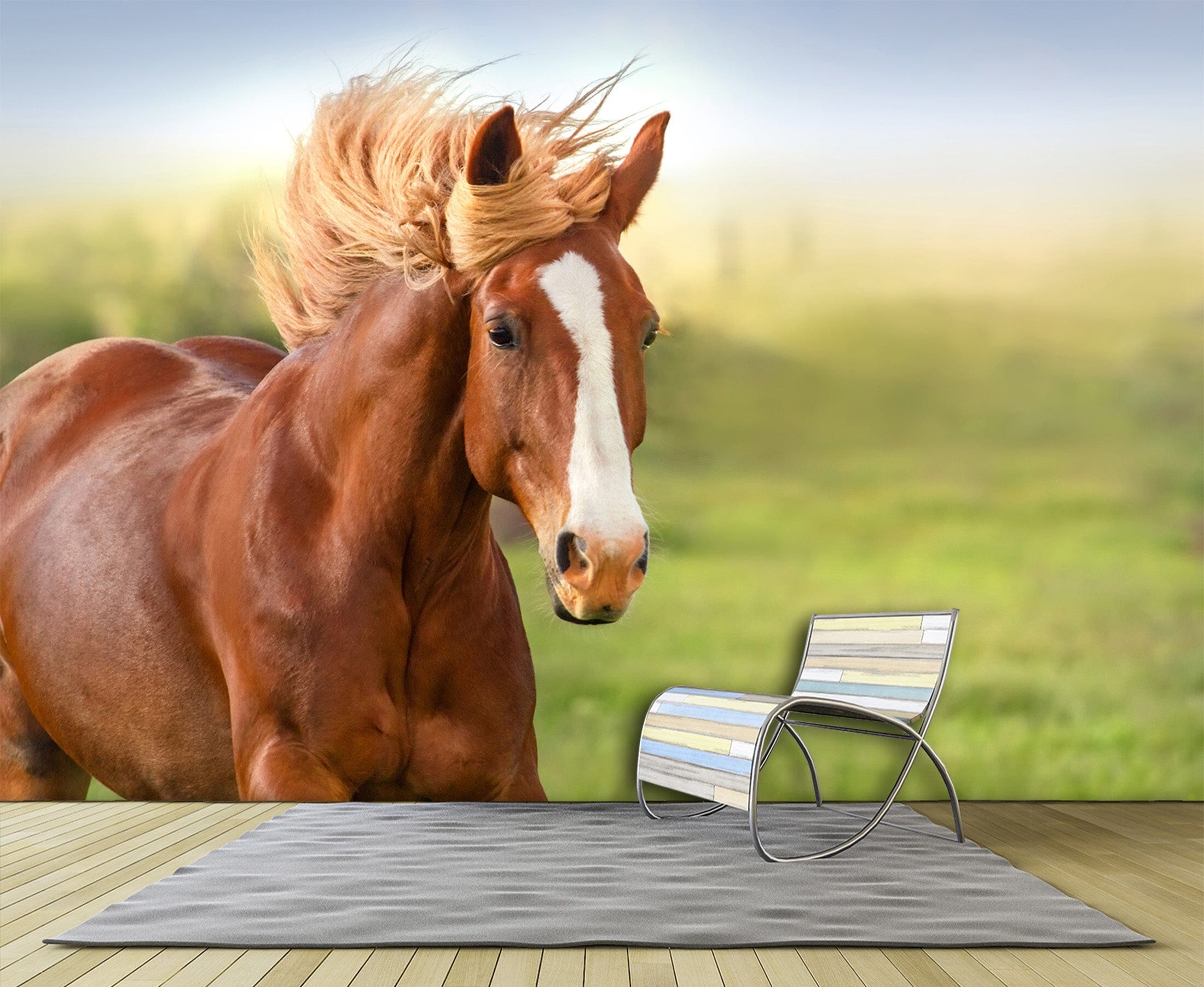 3D Running Horse 301 Wall Murals Wallpaper AJ Wallpaper 2