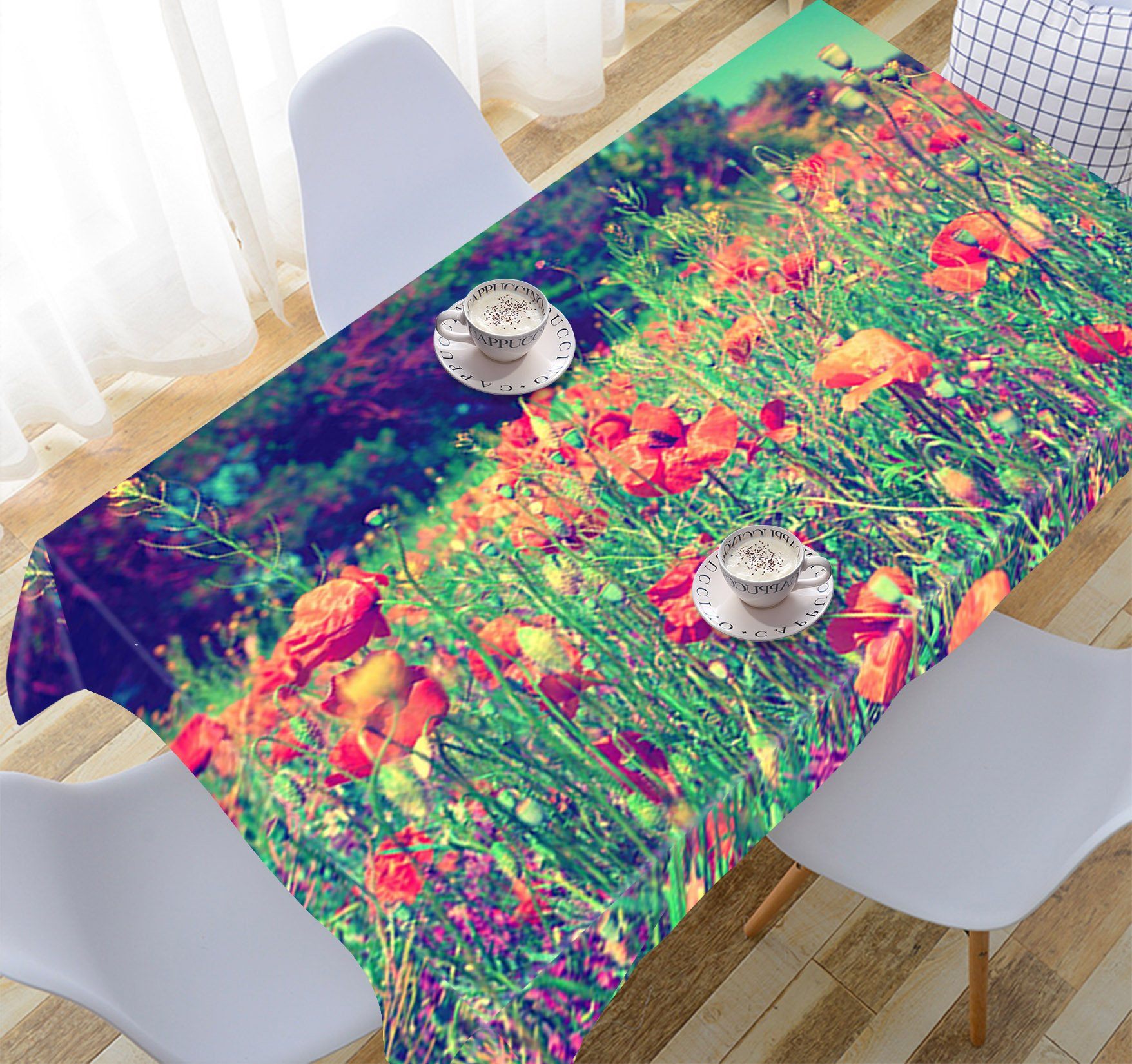 3D Weeds Flowers 761 Tablecloths Wallpaper AJ Wallpaper
