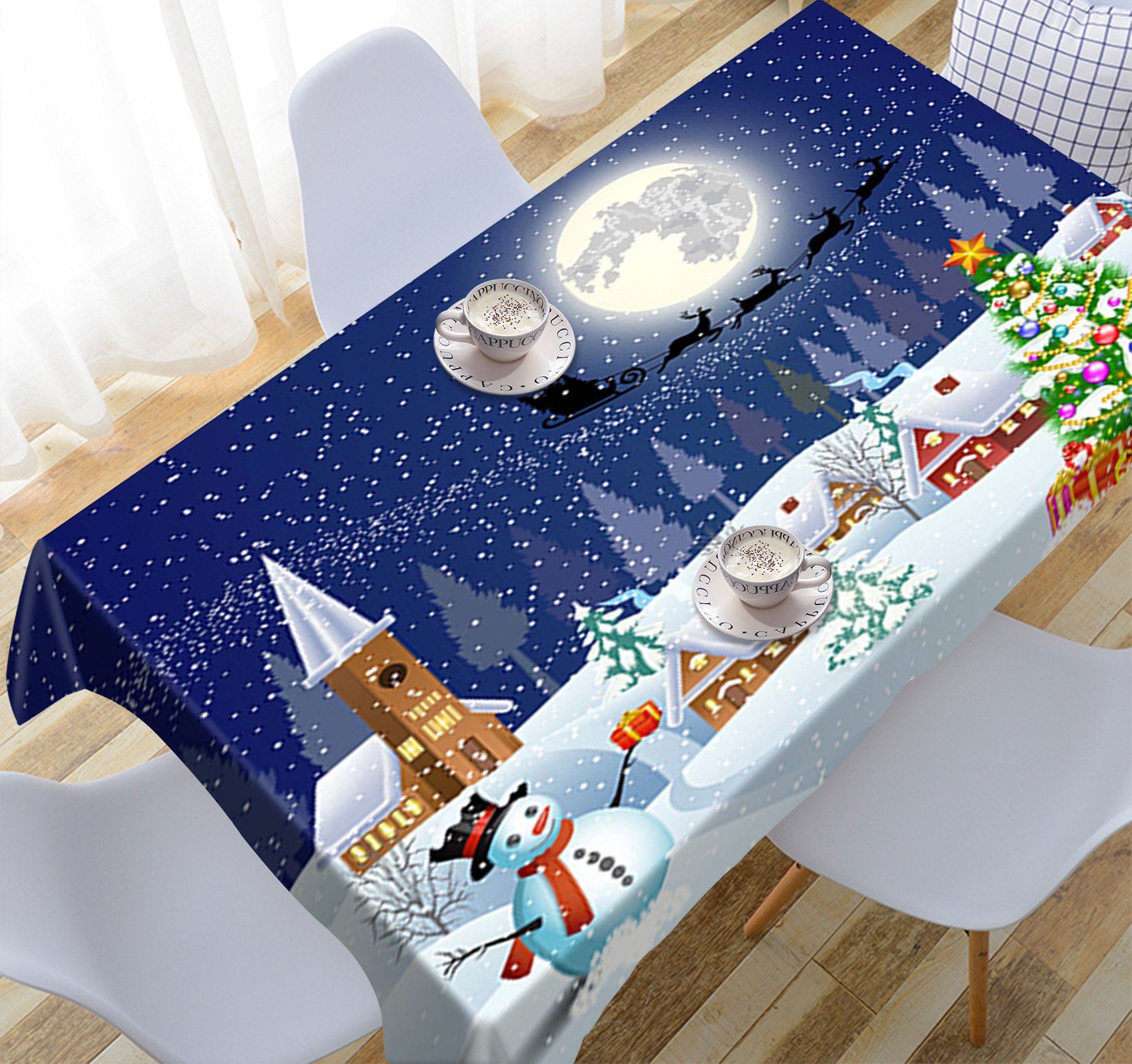 3D Christmas Eve 693 Tablecloths Wallpaper AJ Wallpaper