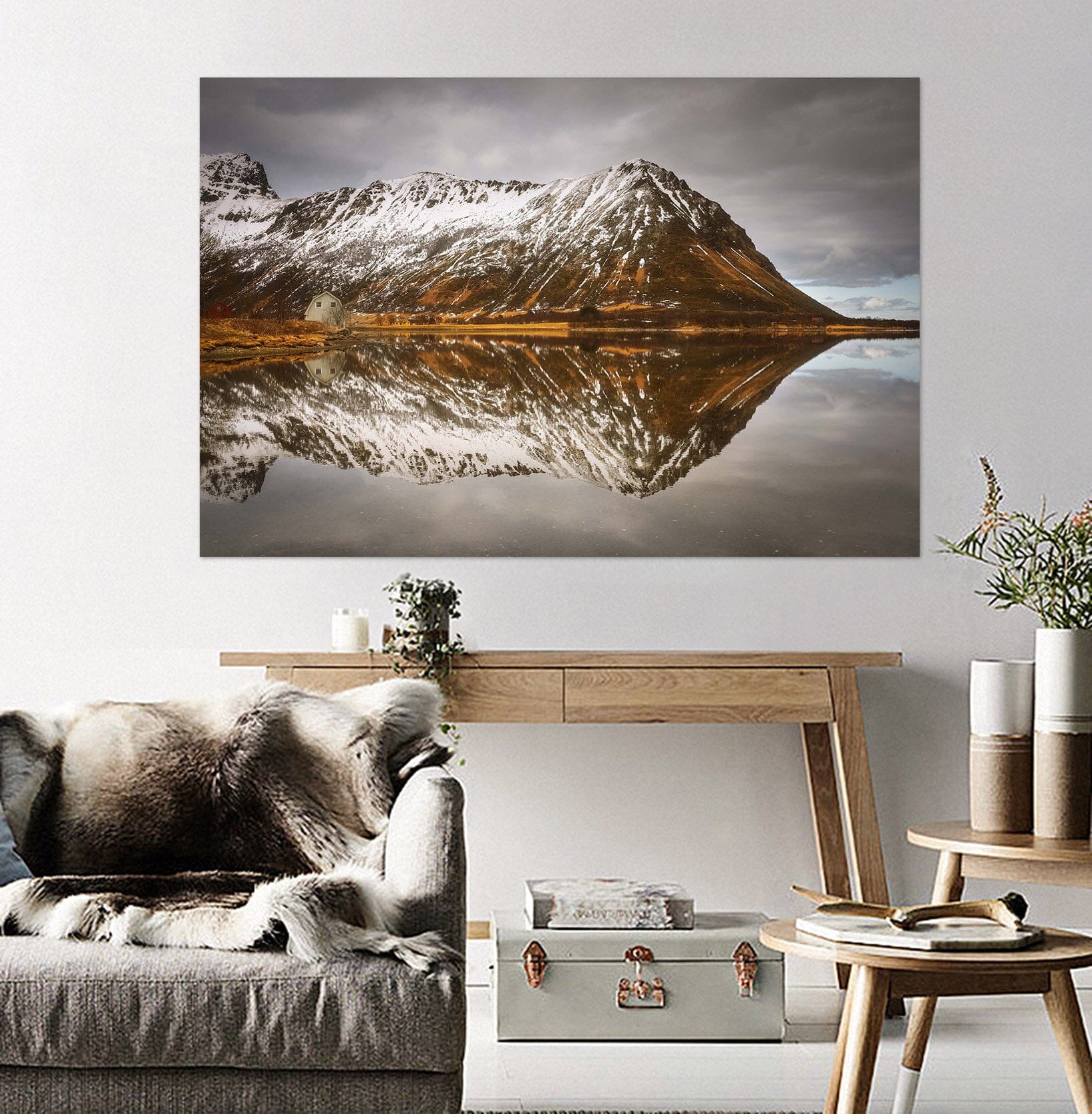 3D Mountain Reflected 102 Marco Carmassi Wall Sticker Wallpaper AJ Wallpaper 2
