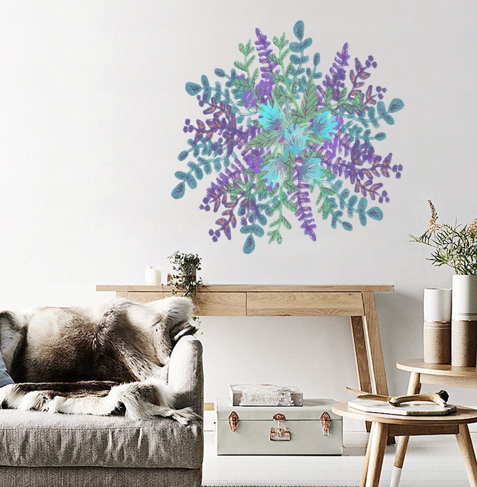 3D Doodle Different Leaves 139 Wall Stickers Wallpaper AJ Wallpaper