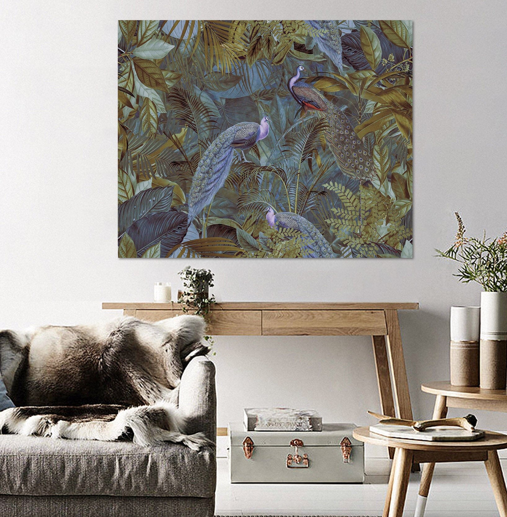 3D Green Peacock 111 Andrea haase Wall Sticker Wallpaper AJ Wallpaper 2