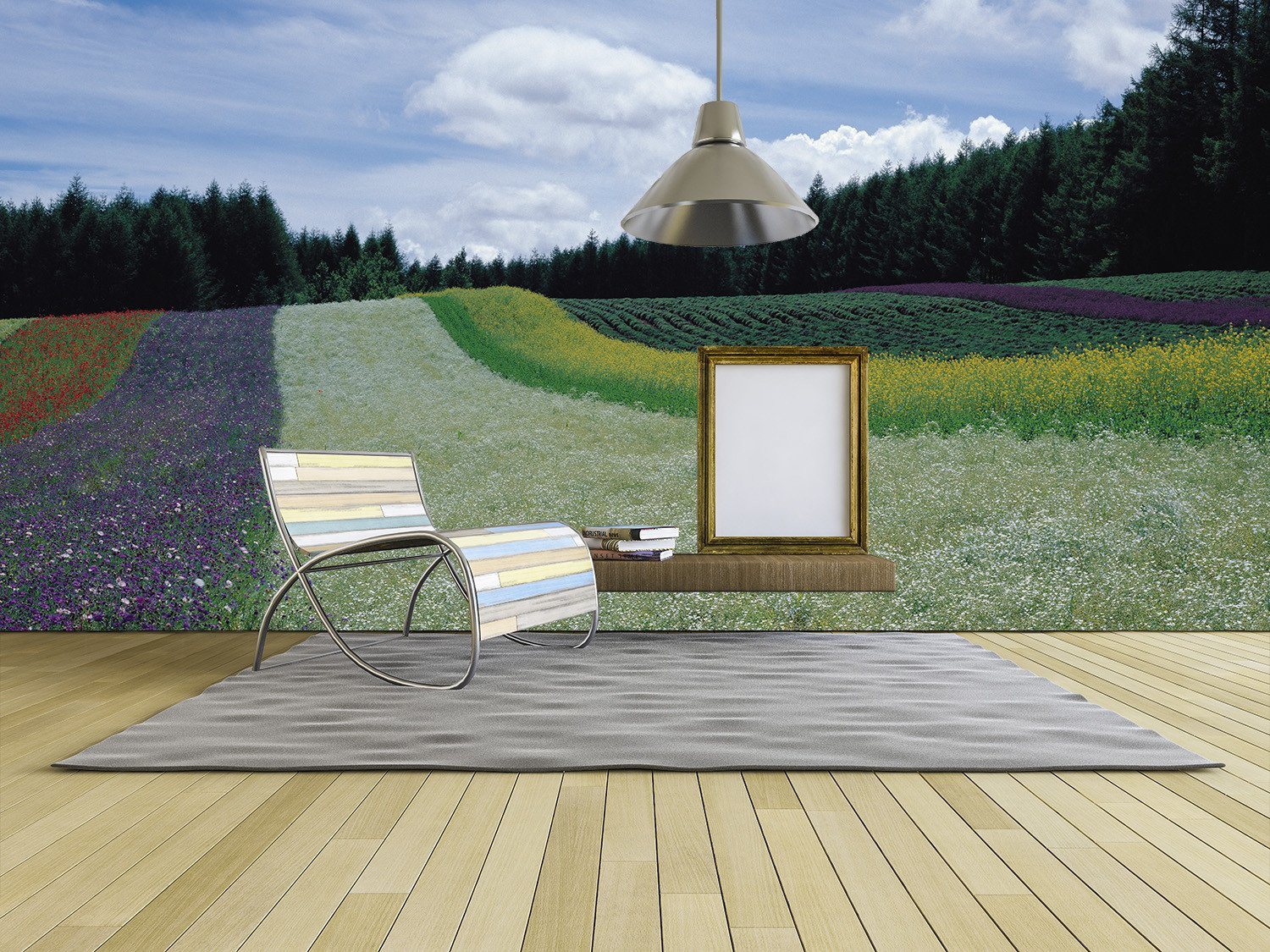 Various Flowers Fields Wallpaper AJ Wallpaper