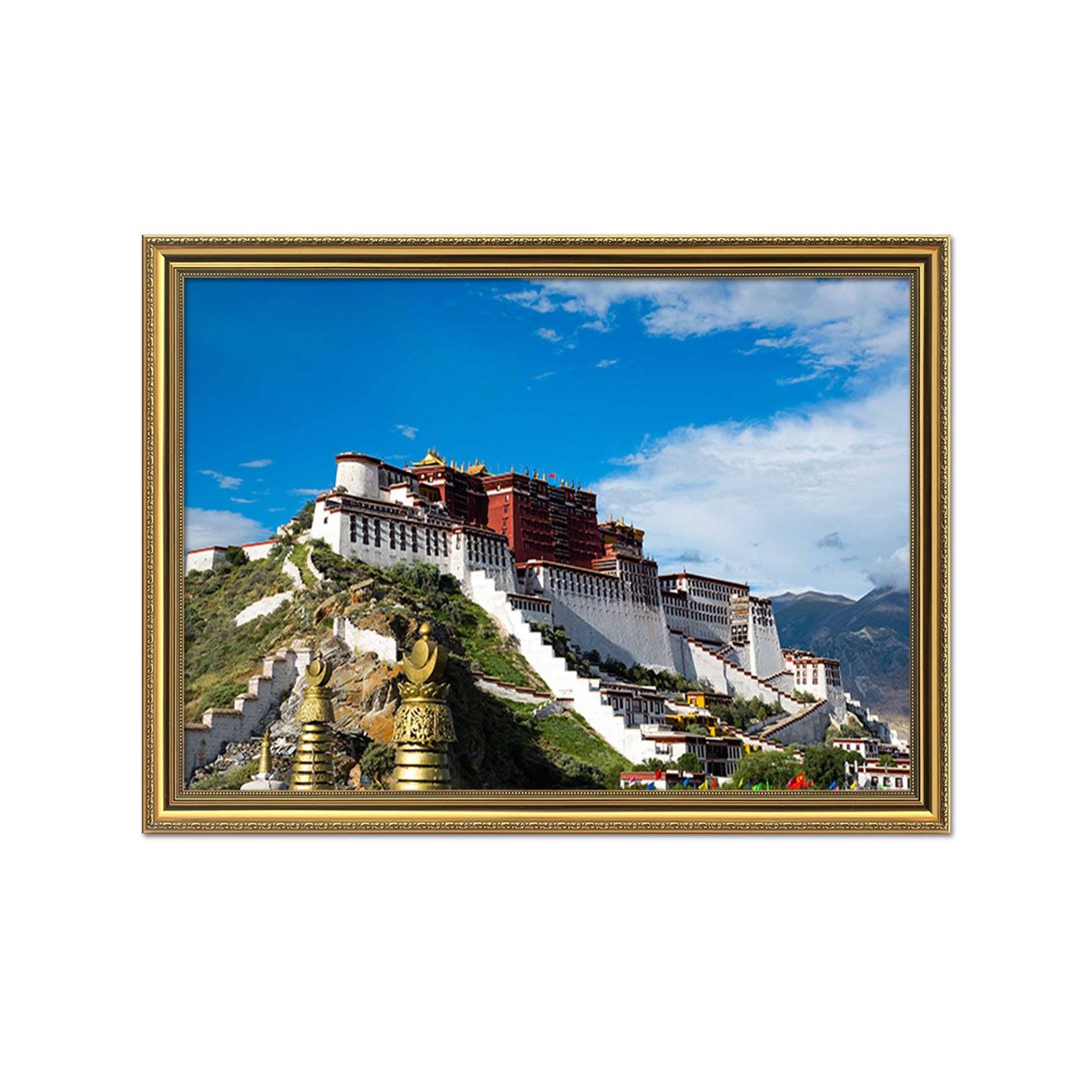 3D Above The Palace 188 Fake Framed Print Painting Wallpaper AJ Creativity Home