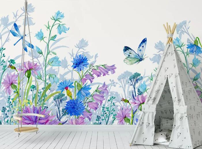3D Hundred Flowers 1344 Wall Murals Wallpaper AJ Wallpaper 2
