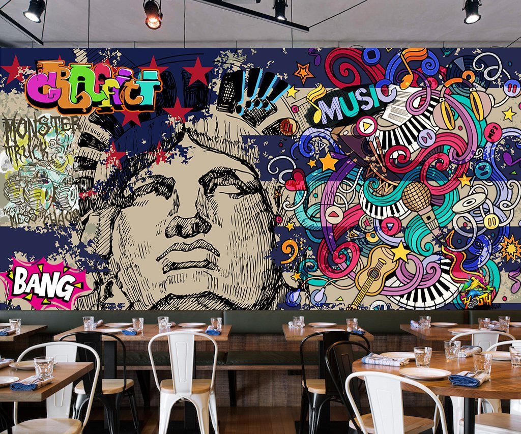 3D Color Graffiti 656 Wall Murals Wallpaper AJ Wallpaper 2